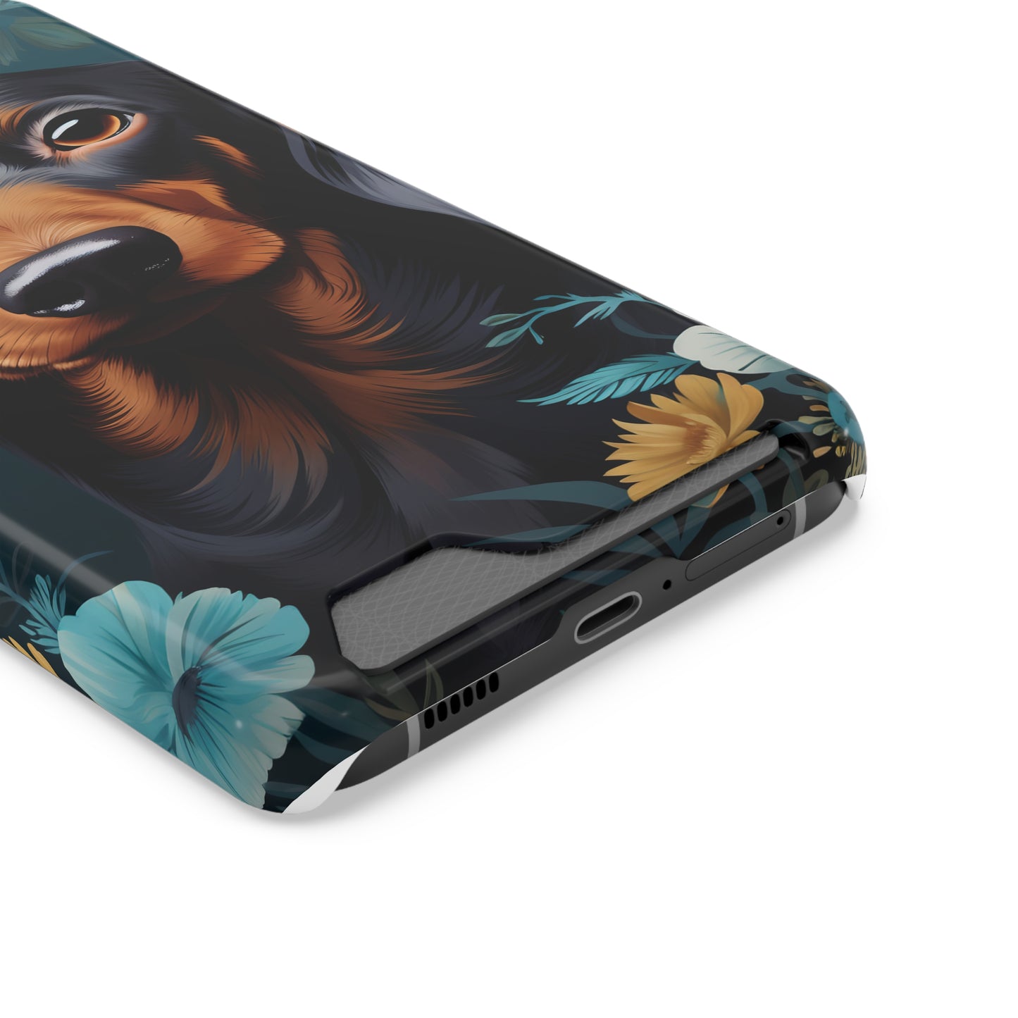 Dachshund Phone Case, Trendy Wallet Case for Dog Lovers, Cute Card Holder Cover