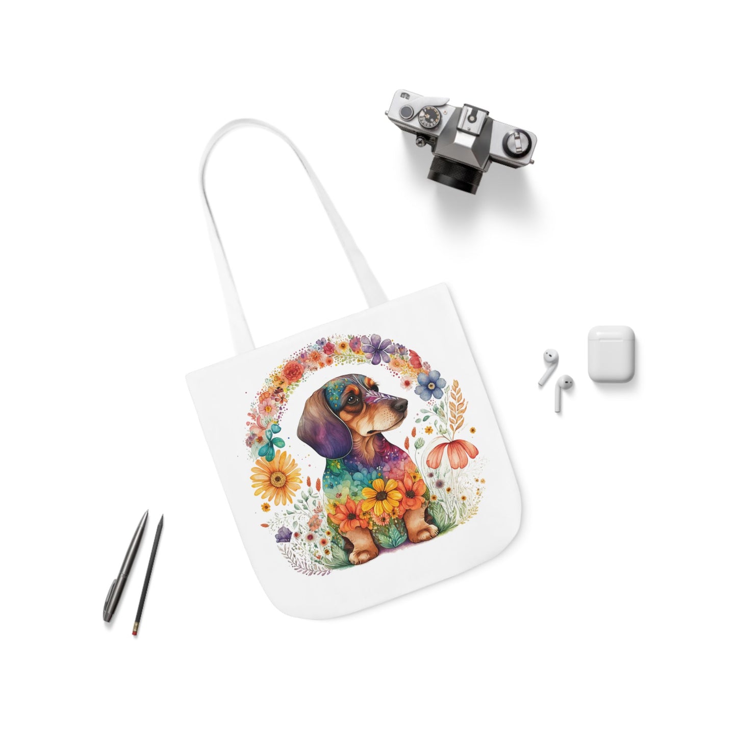 Customizable Tote Bag with Dog Name Dachshund Lovers Gift for Doxie Owners