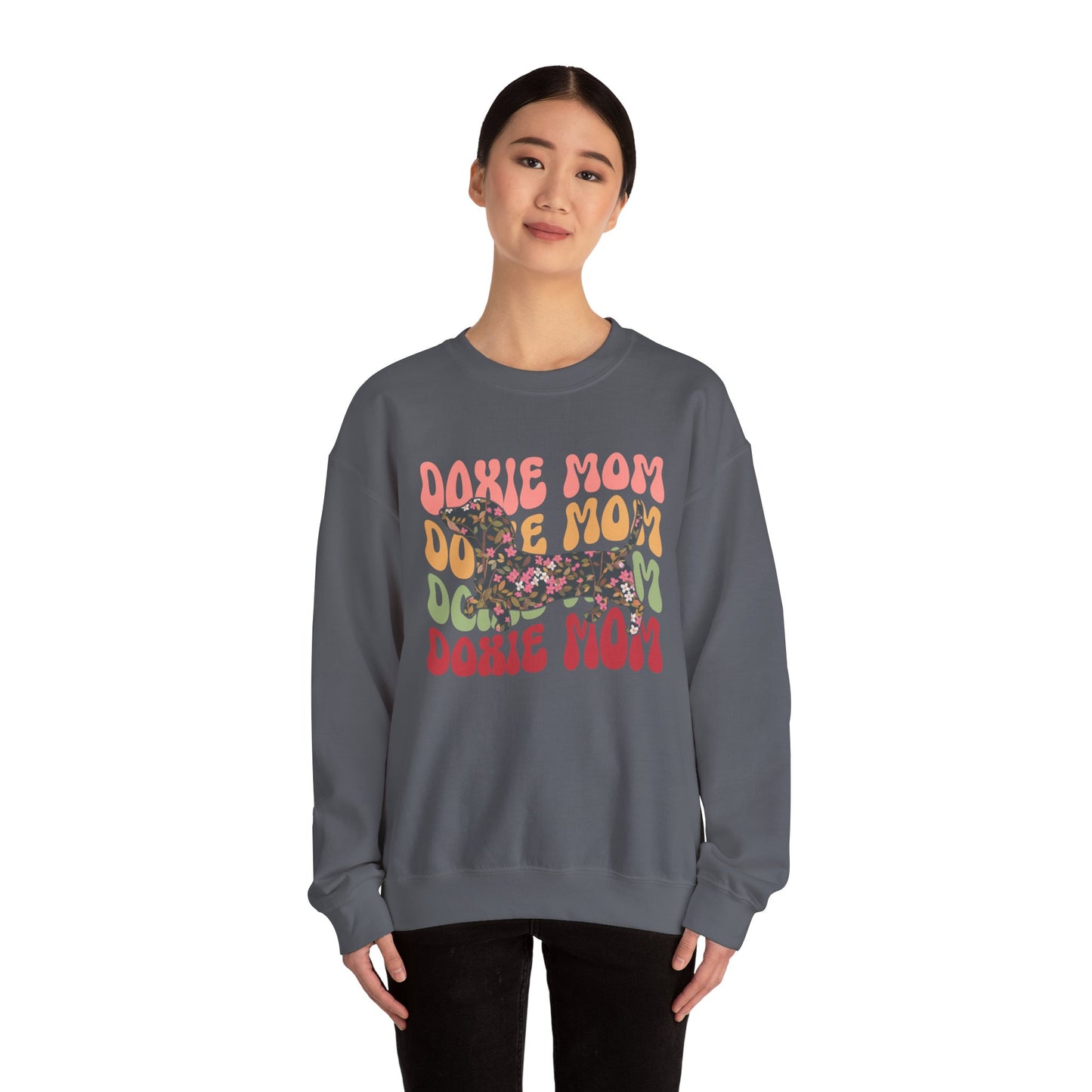 Dachshund Mom Sweatshirt, Dog Lover Gift, Funny Weiner Dog Jumper, Classic Sausage Dog Crewneck, Pet Owner Apparel Doxie