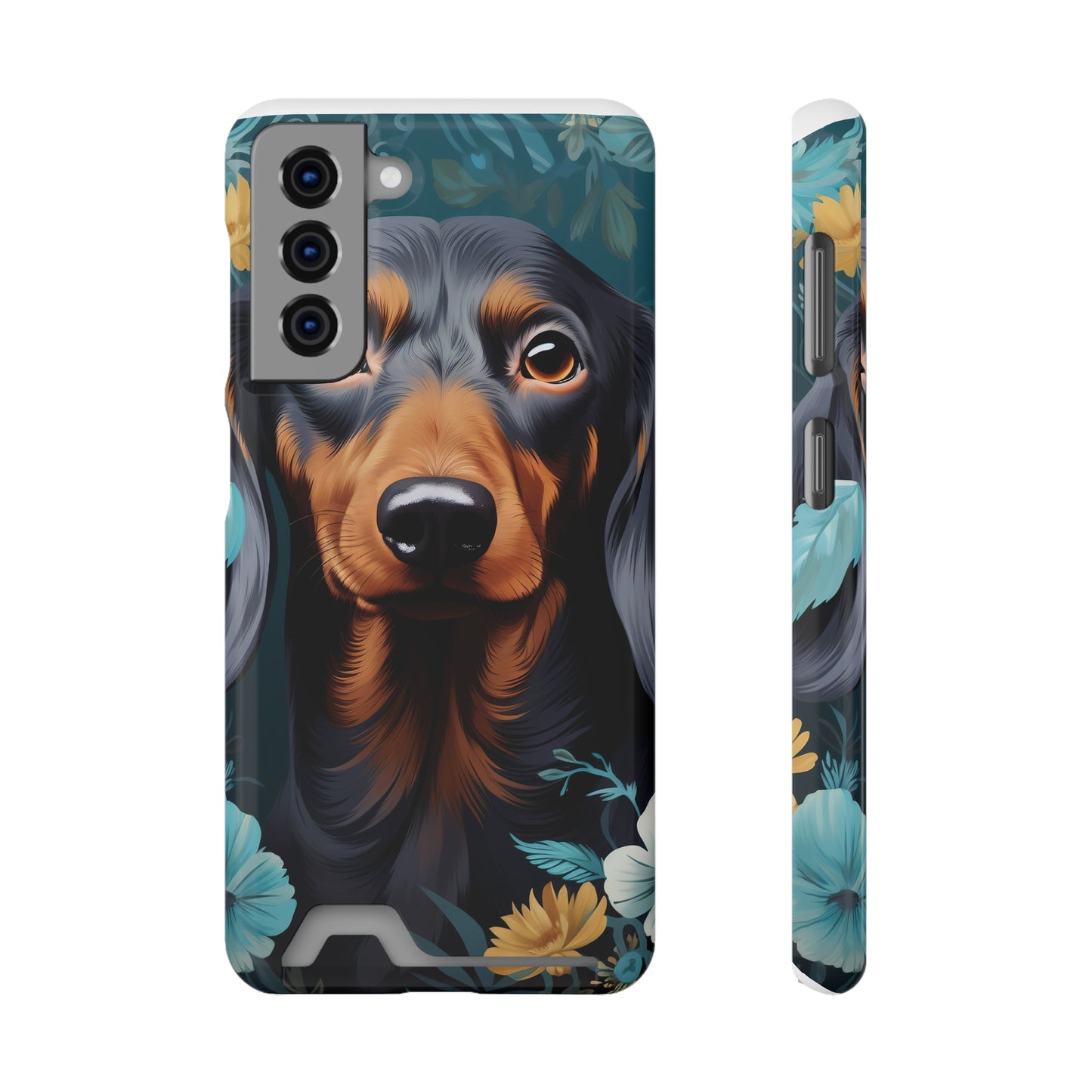 Dachshund Phone Case, Trendy Wallet Case for Dog Lovers, Cute Card Holder Cover