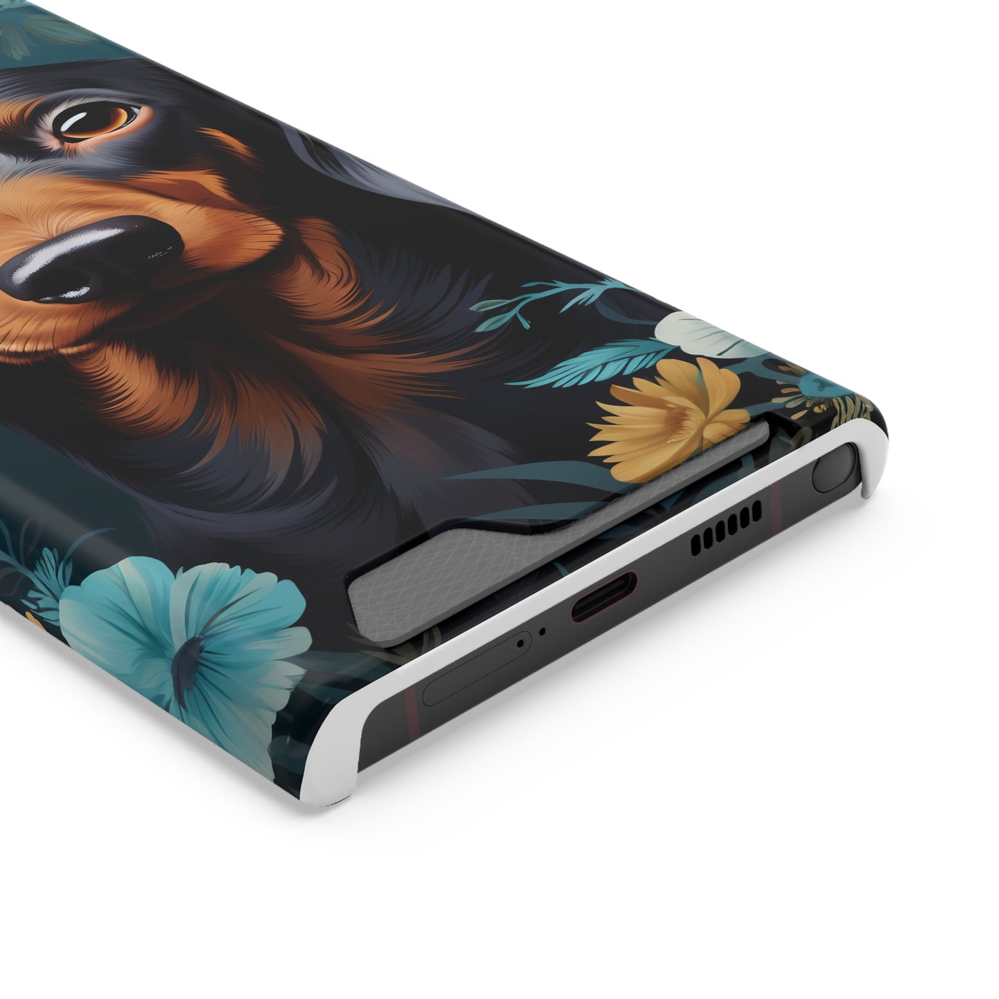 Dachshund Phone Case, Trendy Wallet Case for Dog Lovers, Cute Card Holder Cover