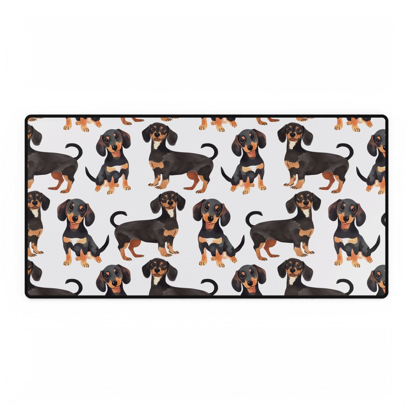 Patterned Dachshund Desk Mat