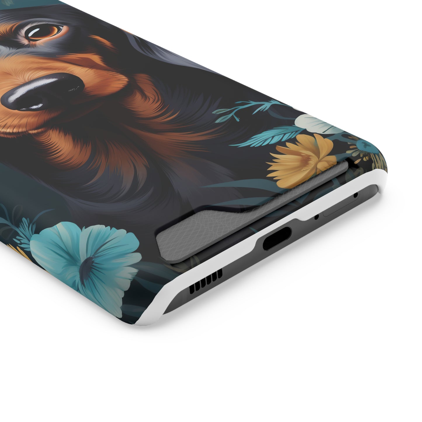Dachshund Phone Case, Trendy Wallet Case for Dog Lovers, Cute Card Holder Cover