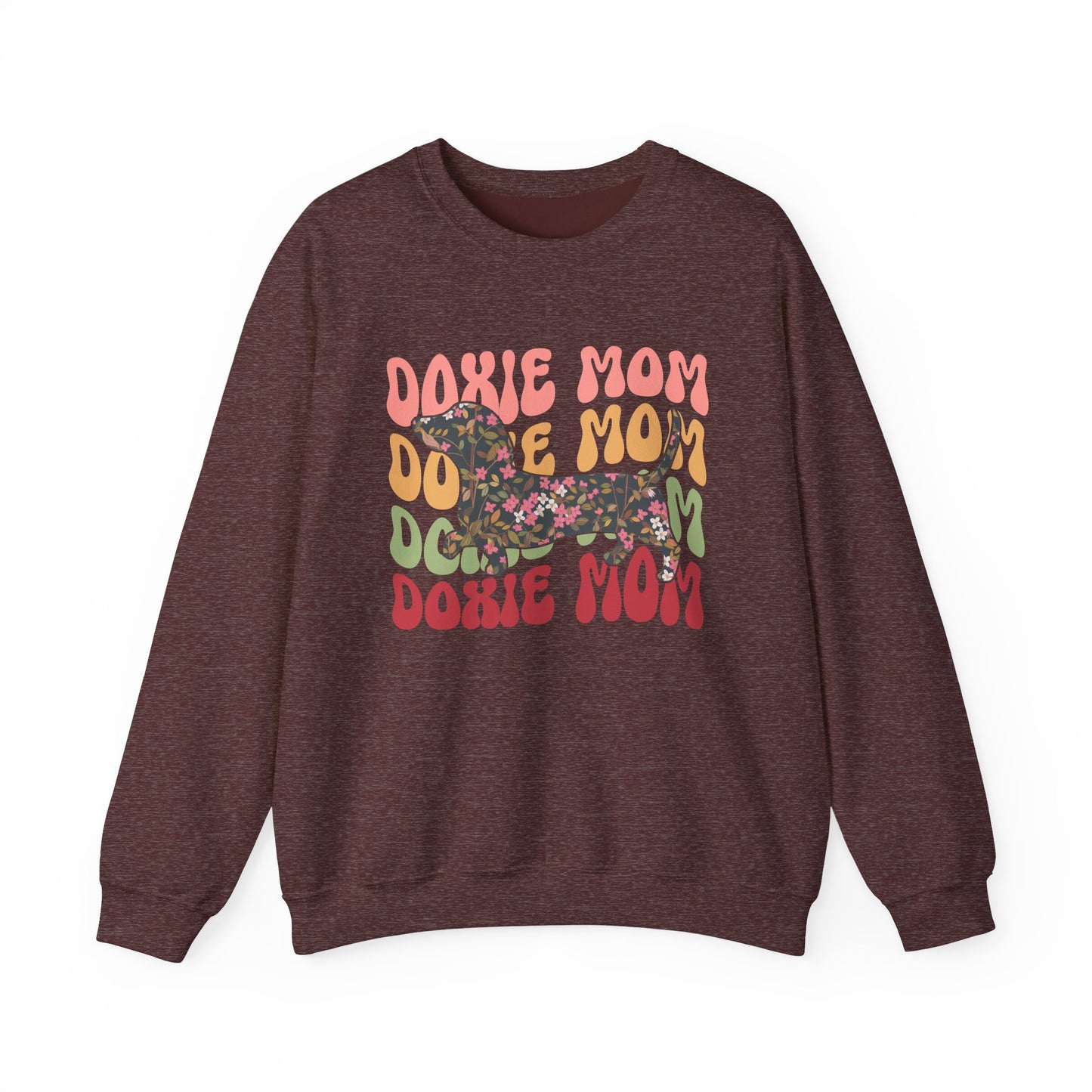 Dachshund Mom Sweatshirt, Dog Lover Gift, Funny Weiner Dog Jumper, Classic Sausage Dog Crewneck, Pet Owner Apparel Doxie