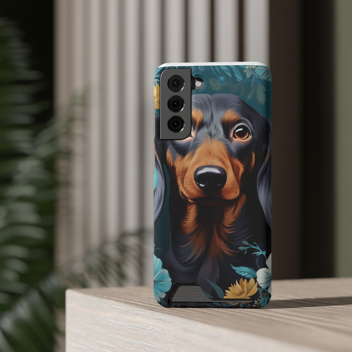 Dachshund Phone Case, Trendy Wallet Case for Dog Lovers, Cute Card Holder Cover