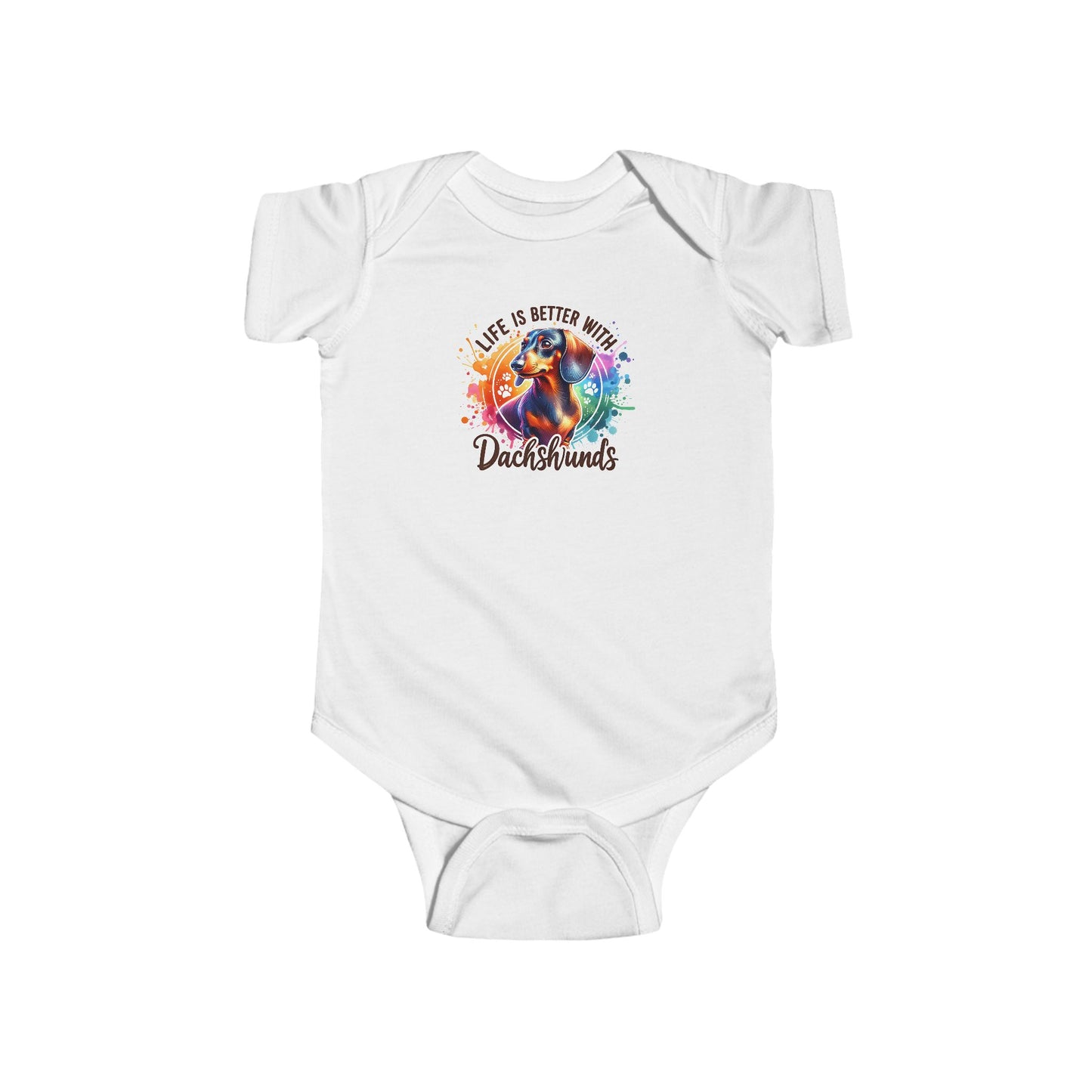Infant Fine Jersey Bodysuit Paint Splash