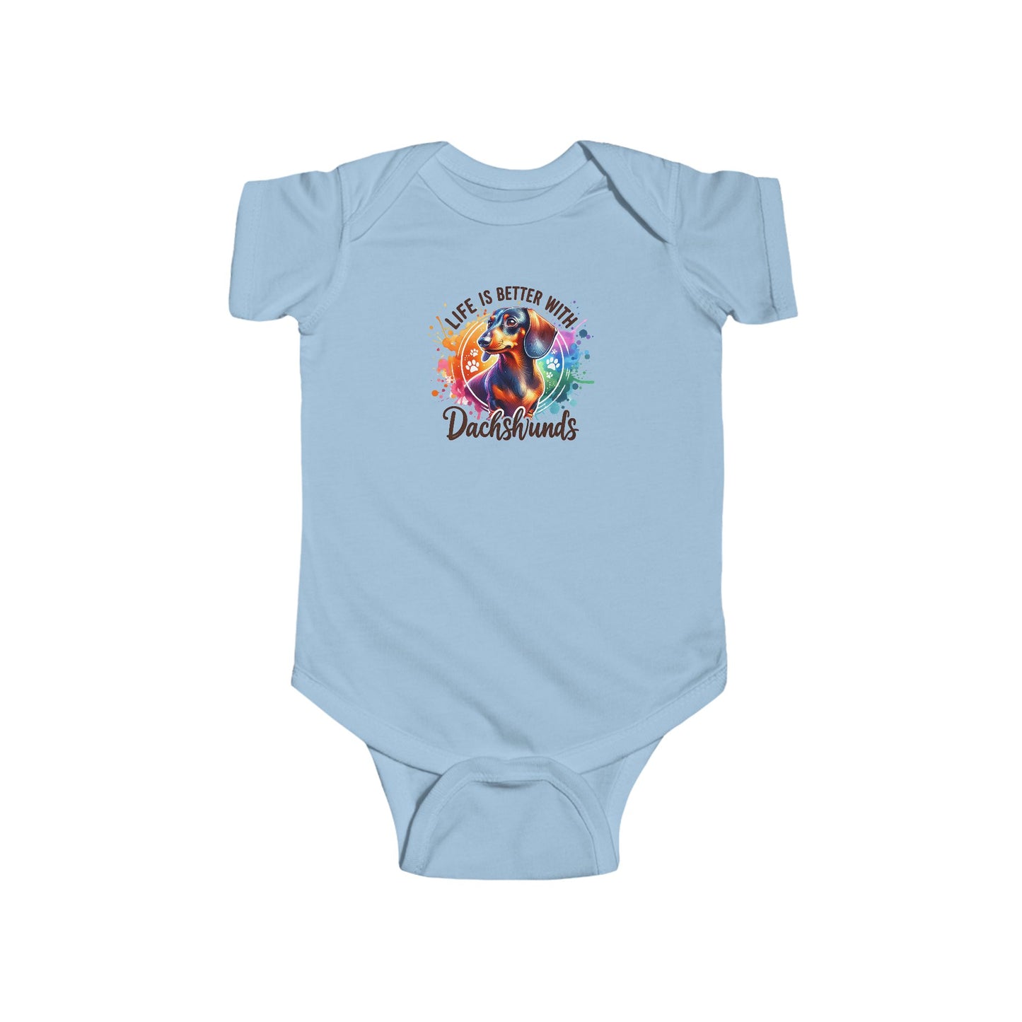 Infant Fine Jersey Bodysuit Paint Splash