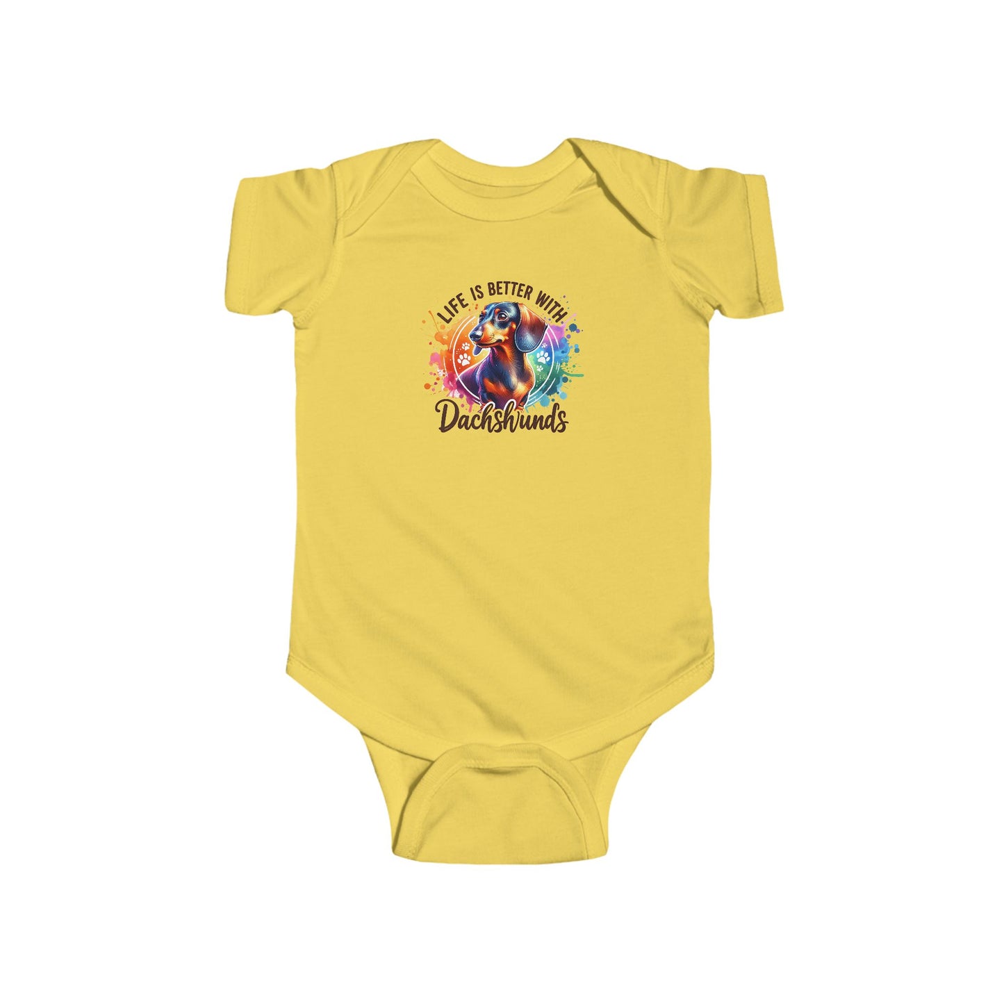 Infant Fine Jersey Bodysuit Paint Splash