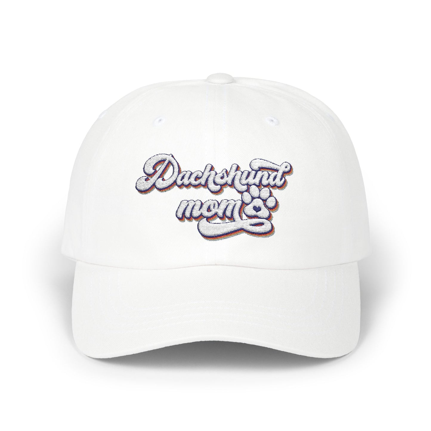 Embroidered Dachshund Mom Cap, Classic Dog Lover Hat, Pet Owner Gift, Stylish Outdoor Accessory, Casual Sun Protection