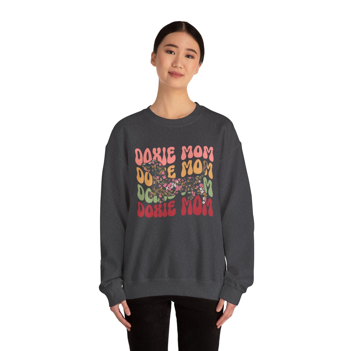 Dachshund Mom Sweatshirt, Dog Lover Gift, Funny Weiner Dog Jumper, Classic Sausage Dog Crewneck, Pet Owner Apparel Doxie