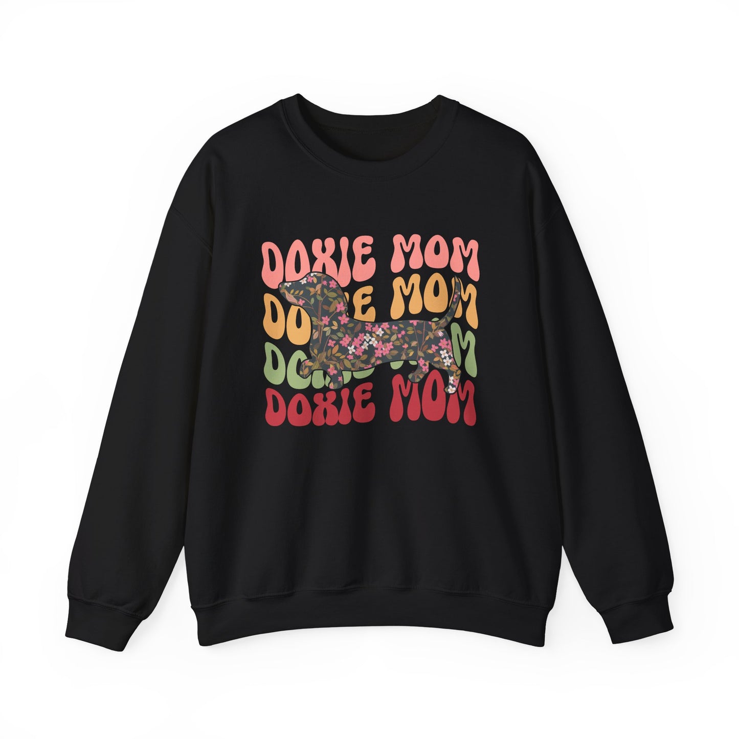 Dachshund Mom Sweatshirt, Dog Lover Gift, Funny Weiner Dog Jumper, Classic Sausage Dog Crewneck, Pet Owner Apparel Doxie