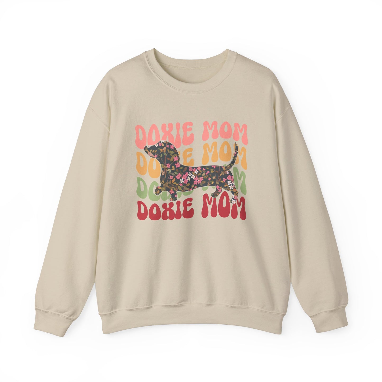Dachshund Mom Sweatshirt, Dog Lover Gift, Funny Weiner Dog Jumper, Classic Sausage Dog Crewneck, Pet Owner Apparel Doxie