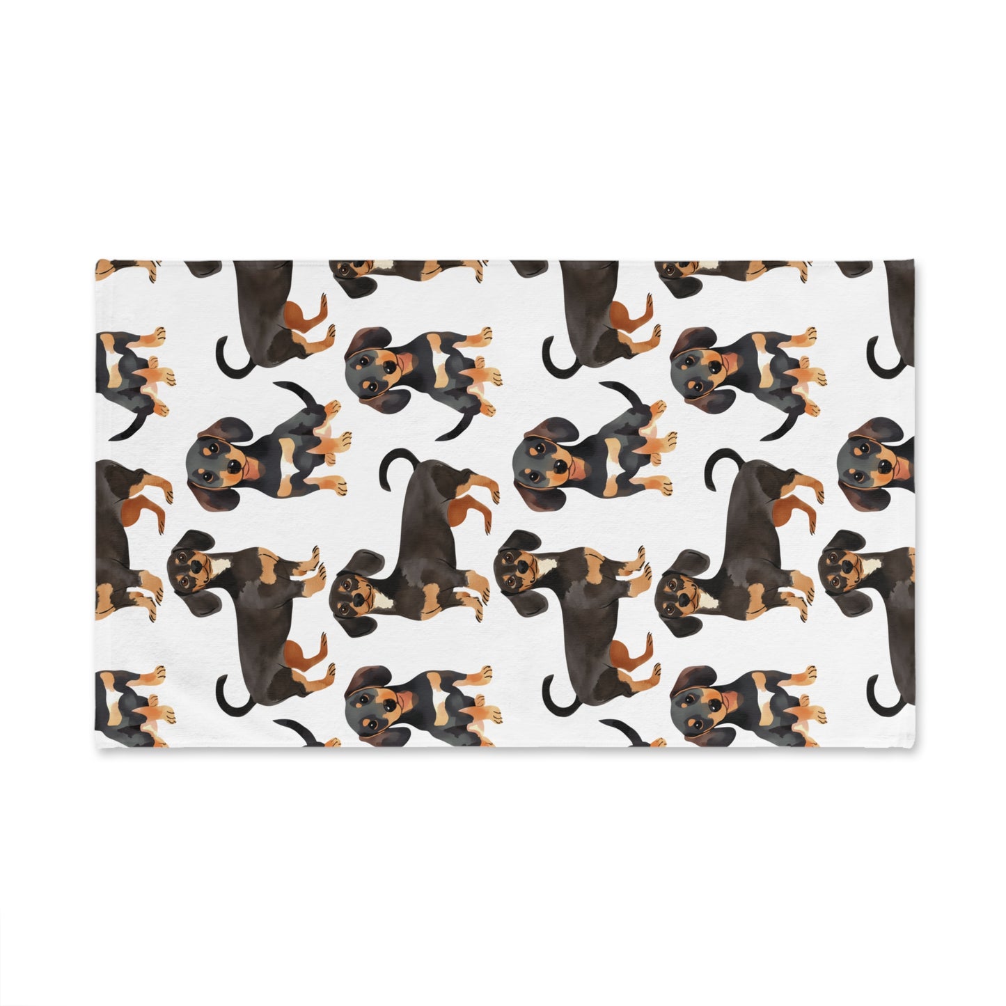 Dachshund Hand Towel, Cute Pet Bathroom Decor, Weiner Dog Tea Towel, Animal Lover Gift, Kitchen Dish Cloth