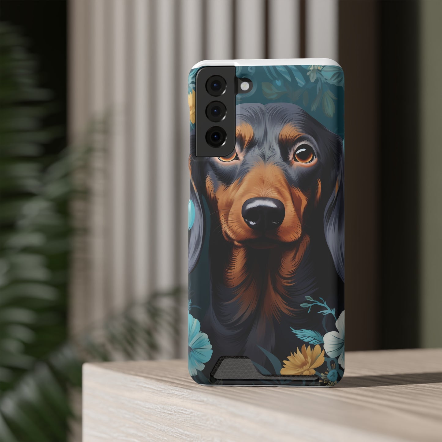 Dachshund Phone Case, Trendy Wallet Case for Dog Lovers, Cute Card Holder Cover