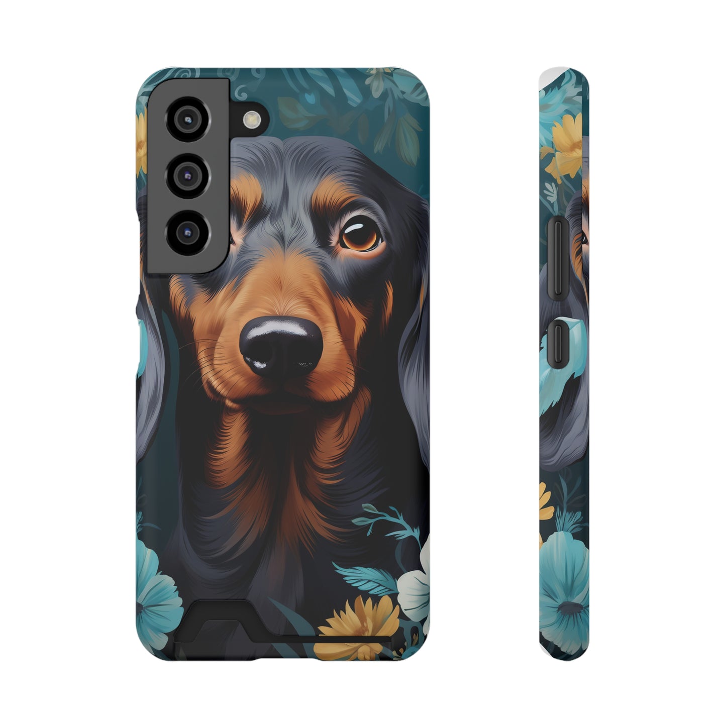 Dachshund Phone Case, Trendy Wallet Case for Dog Lovers, Cute Card Holder Cover