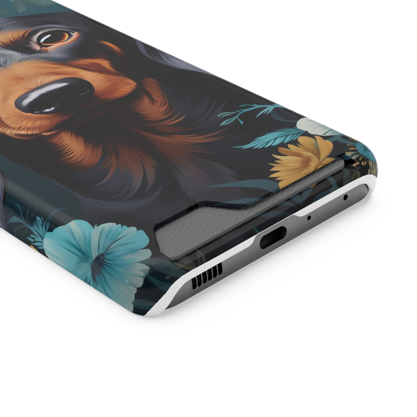 Dachshund Phone Case, Trendy Wallet Case for Dog Lovers, Cute Card Holder Cover