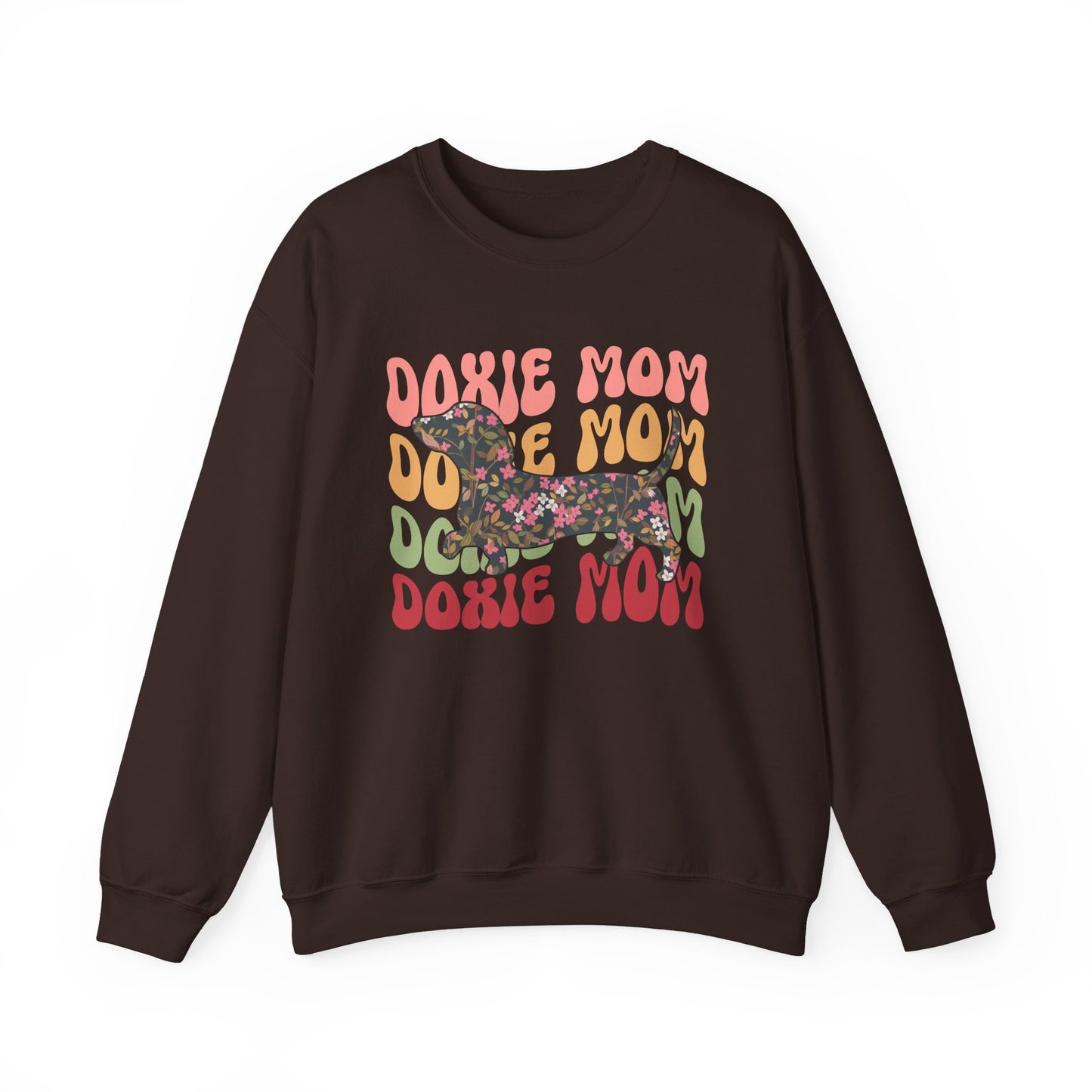 Dachshund Mom Sweatshirt, Dog Lover Gift, Funny Weiner Dog Jumper, Classic Sausage Dog Crewneck, Pet Owner Apparel Doxie