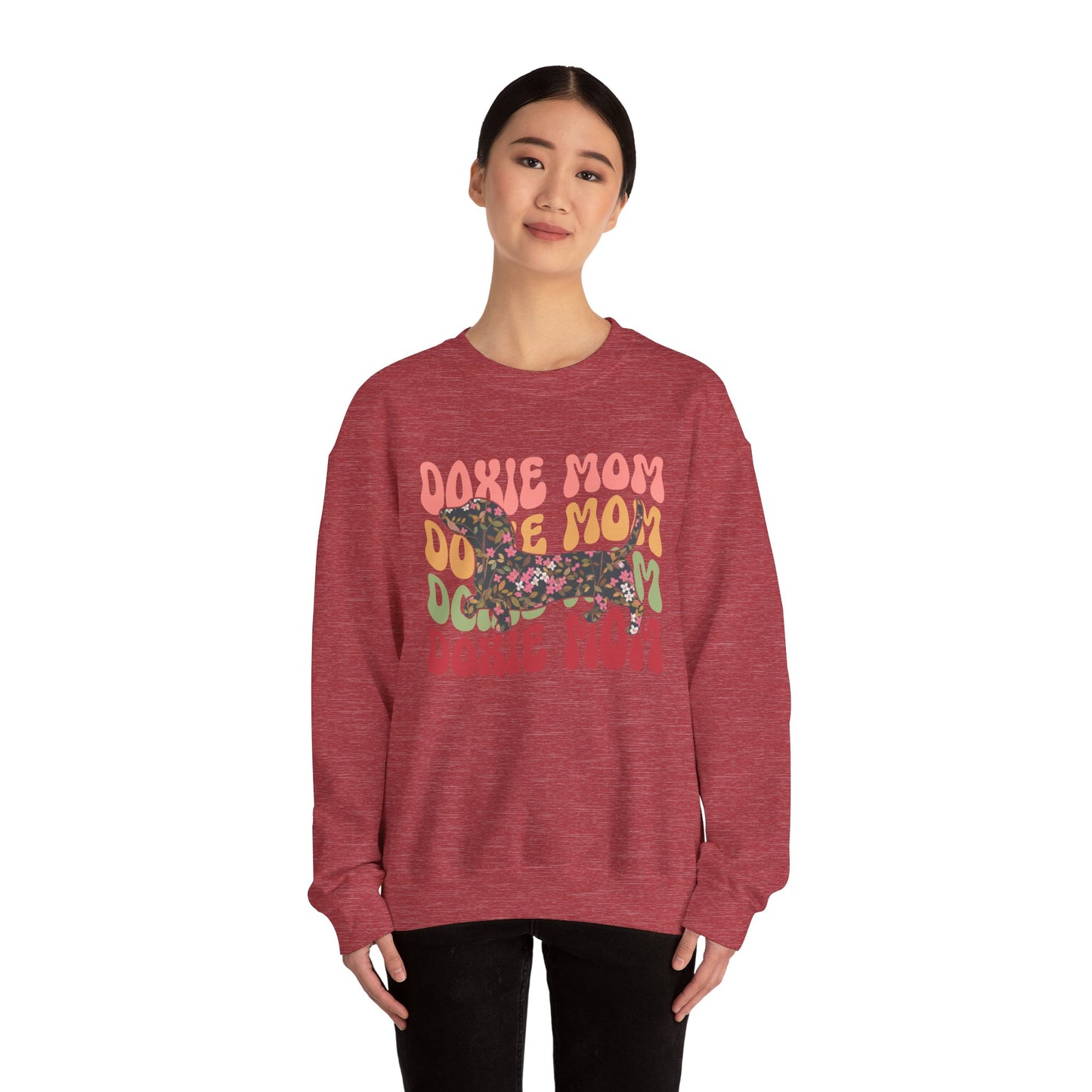Dachshund Mom Sweatshirt, Dog Lover Gift, Funny Weiner Dog Jumper, Classic Sausage Dog Crewneck, Pet Owner Apparel Doxie