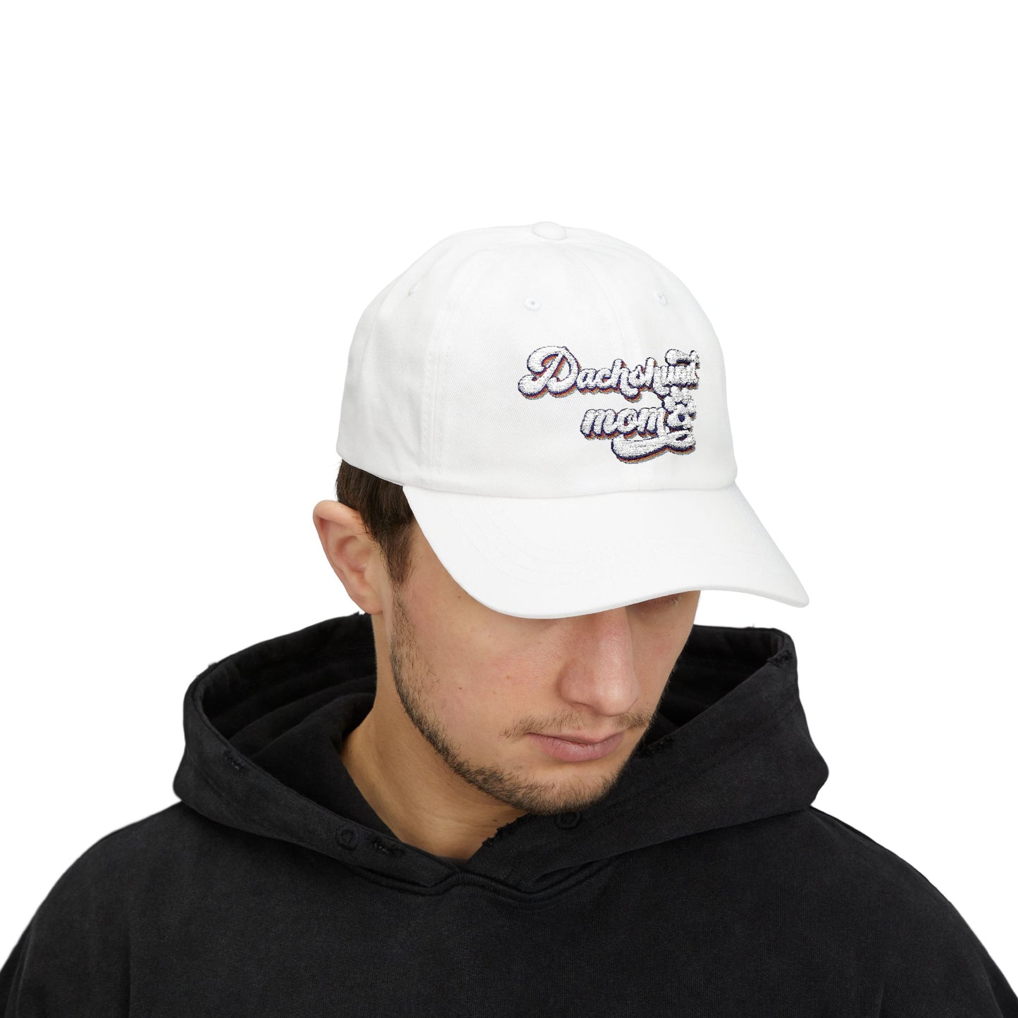 Embroidered Dachshund Mom Cap, Classic Dog Lover Hat, Pet Owner Gift, Stylish Outdoor Accessory, Casual Sun Protection