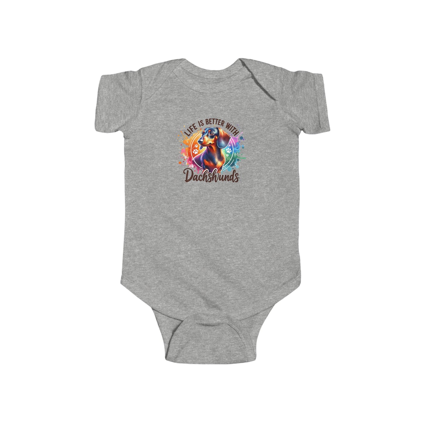 Infant Fine Jersey Bodysuit Paint Splash
