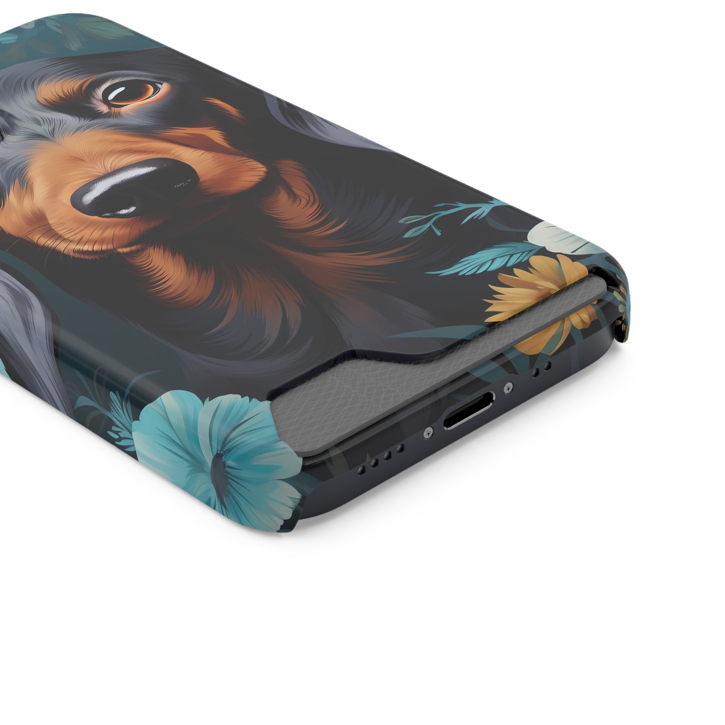 Dachshund Phone Case, Trendy Wallet Case for Dog Lovers, Cute Card Holder Cover