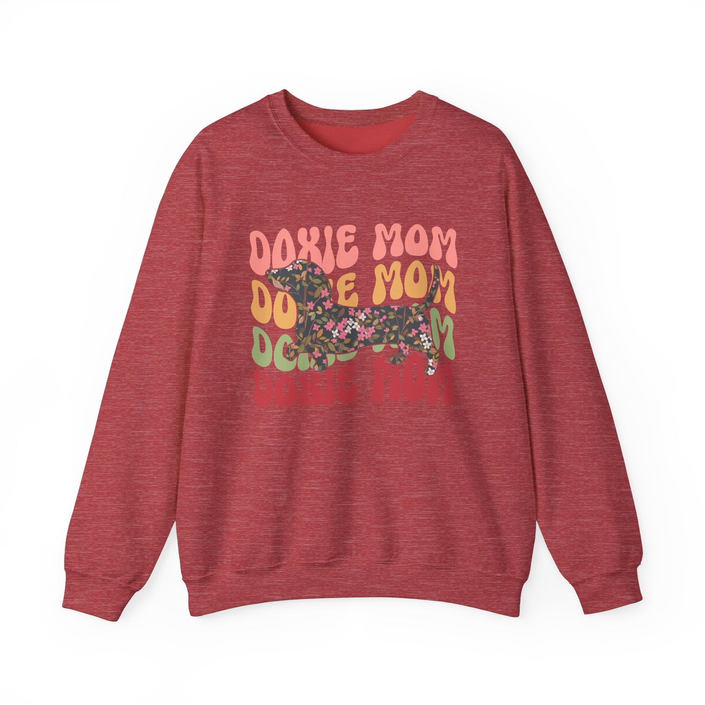 Dachshund Mom Sweatshirt, Dog Lover Gift, Funny Weiner Dog Jumper, Classic Sausage Dog Crewneck, Pet Owner Apparel Doxie
