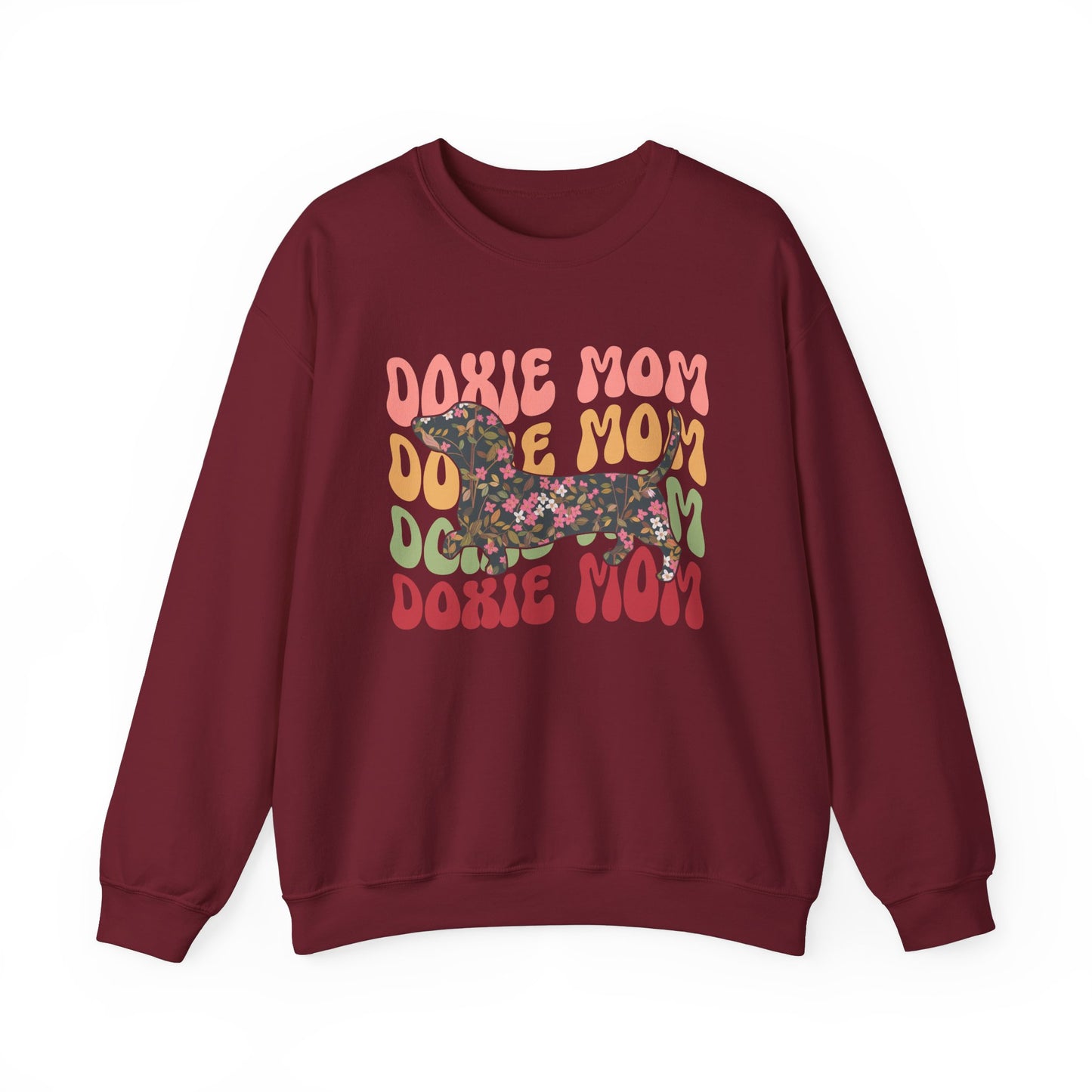 Dachshund Mom Sweatshirt, Dog Lover Gift, Funny Weiner Dog Jumper, Classic Sausage Dog Crewneck, Pet Owner Apparel Doxie