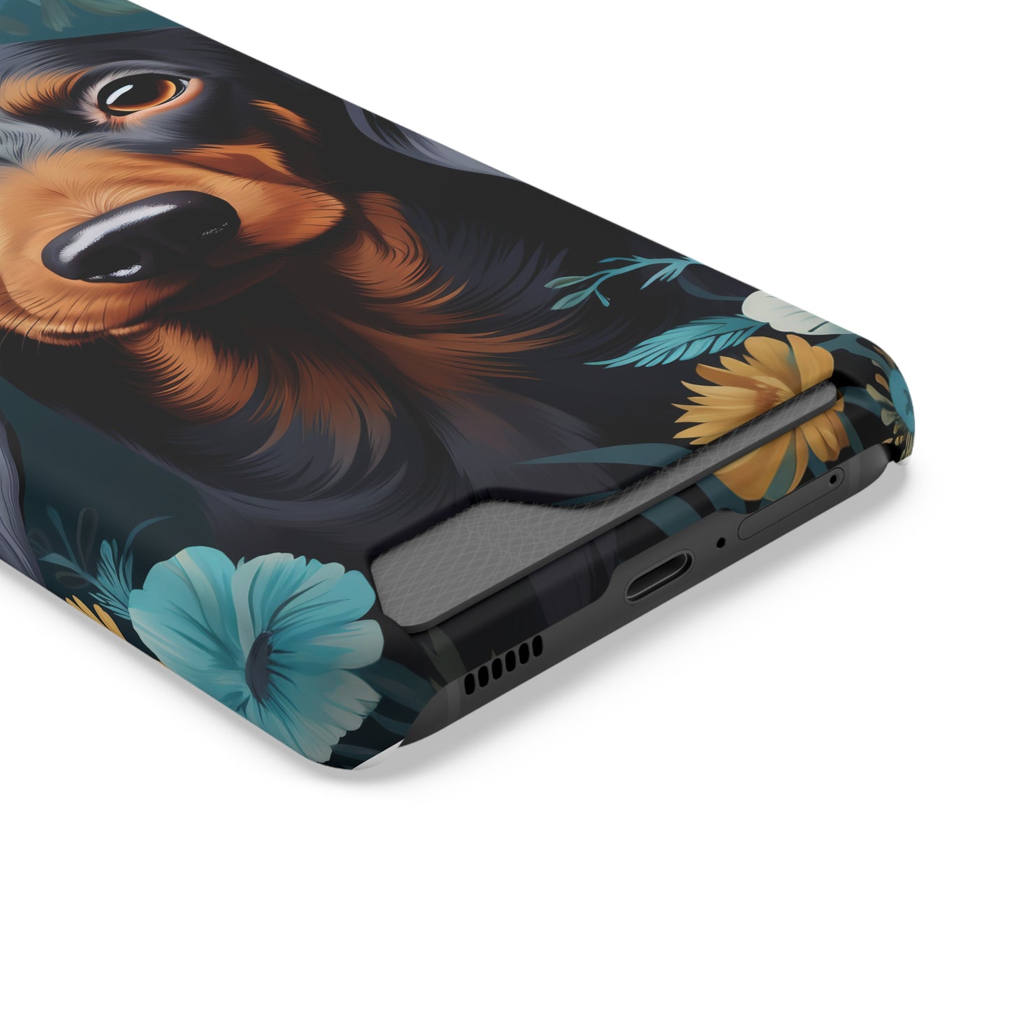 Dachshund Phone Case, Trendy Wallet Case for Dog Lovers, Cute Card Holder Cover