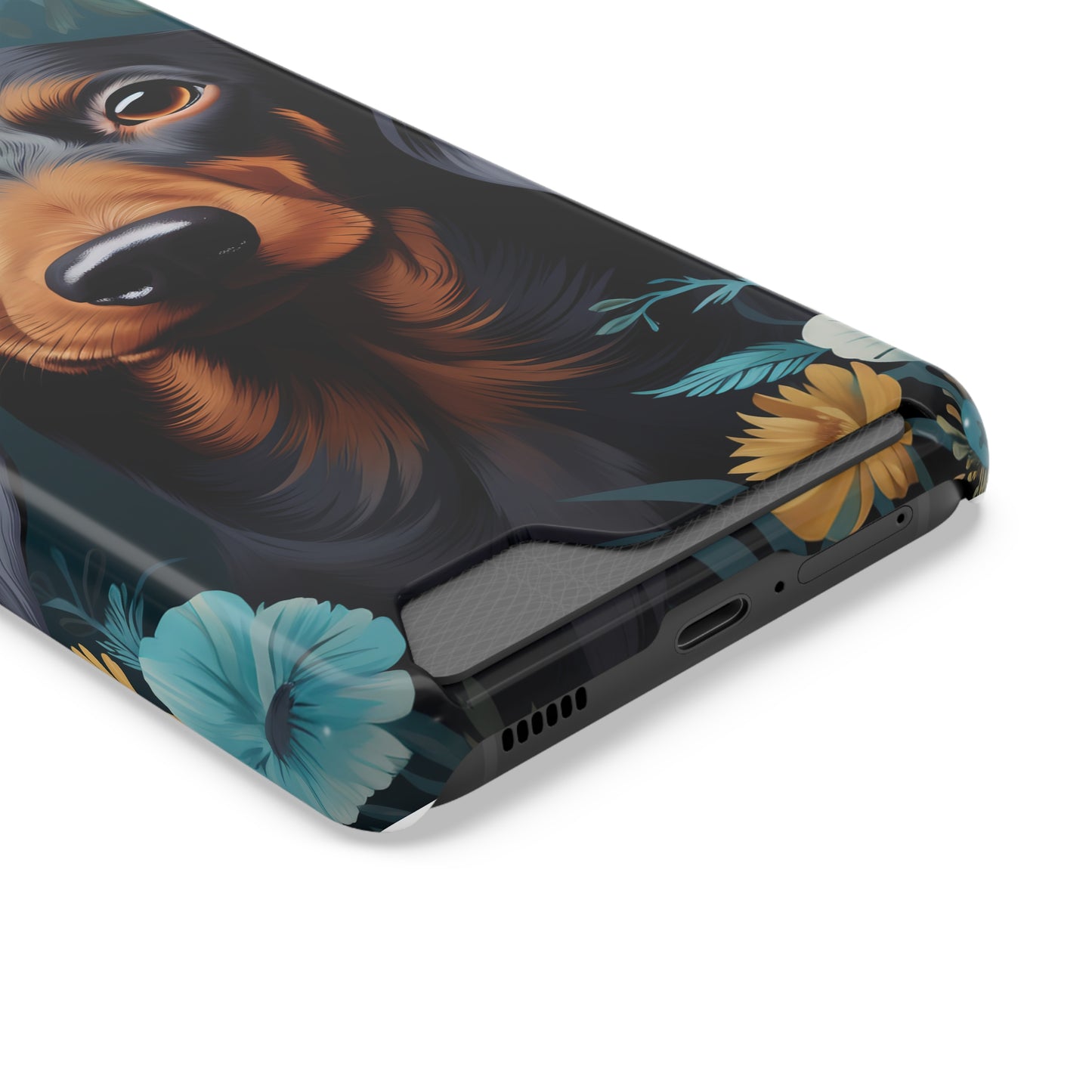 Dachshund Phone Case, Trendy Wallet Case for Dog Lovers, Cute Card Holder Cover