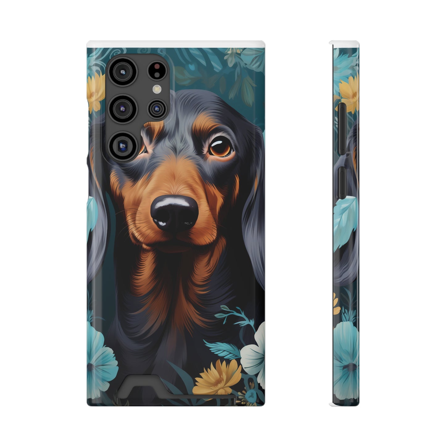 Dachshund Phone Case, Trendy Wallet Case for Dog Lovers, Cute Card Holder Cover