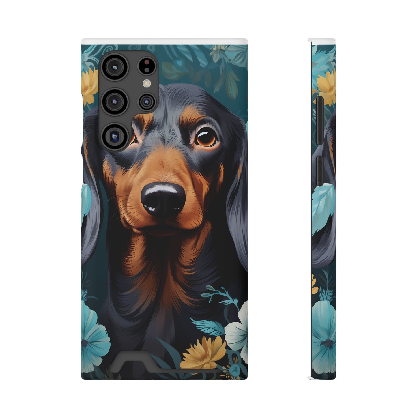Dachshund Phone Case, Trendy Wallet Case for Dog Lovers, Cute Card Holder Cover