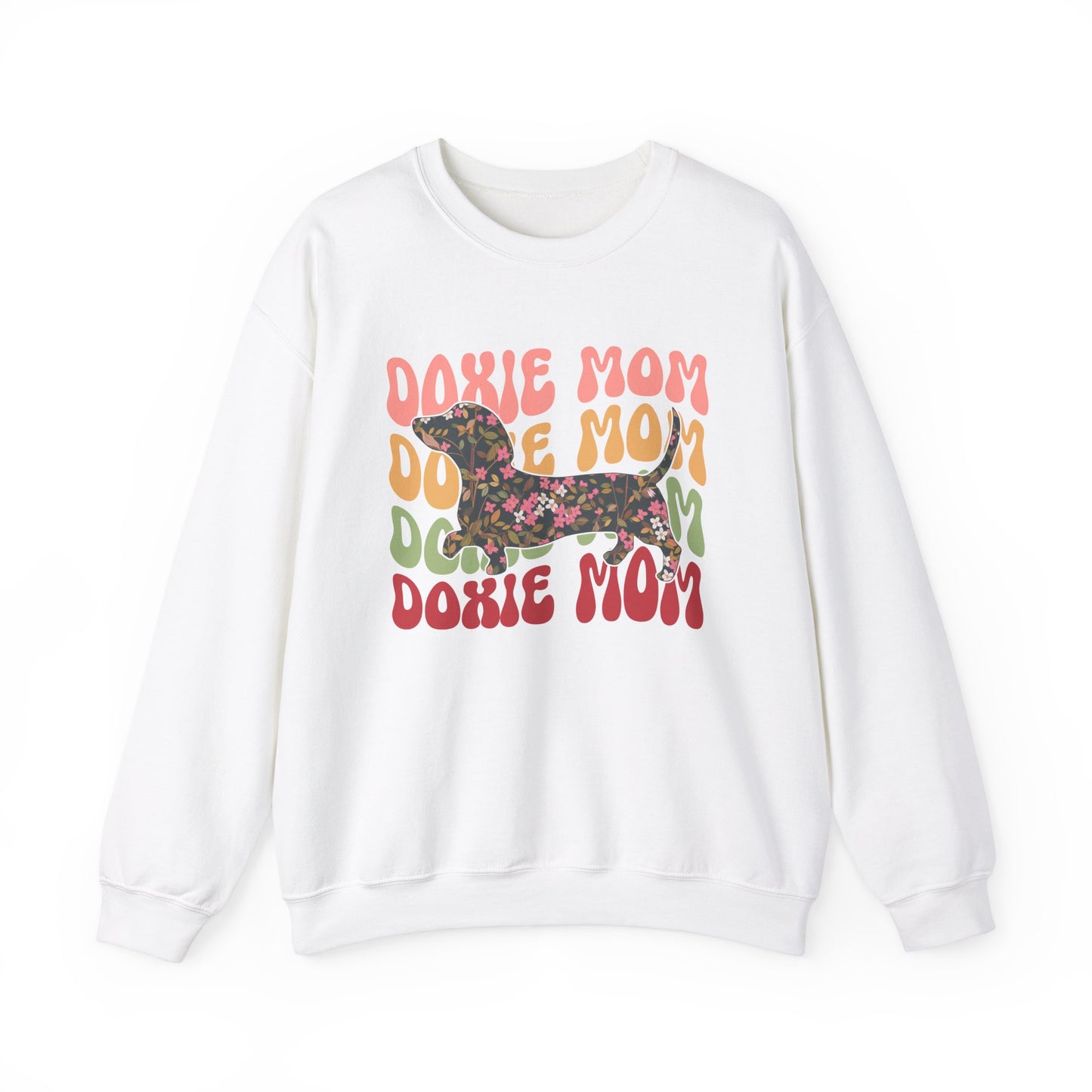 Dachshund Mom Sweatshirt, Dog Lover Gift, Funny Weiner Dog Jumper, Classic Sausage Dog Crewneck, Pet Owner Apparel Doxie