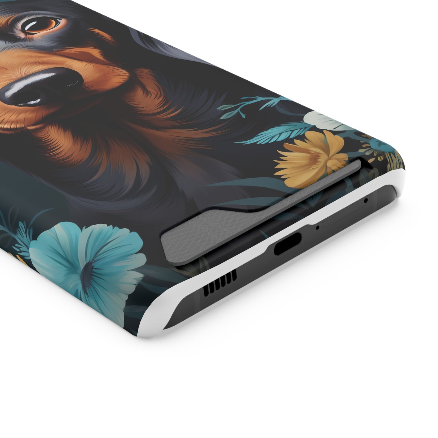 Dachshund Phone Case, Trendy Wallet Case for Dog Lovers, Cute Card Holder Cover