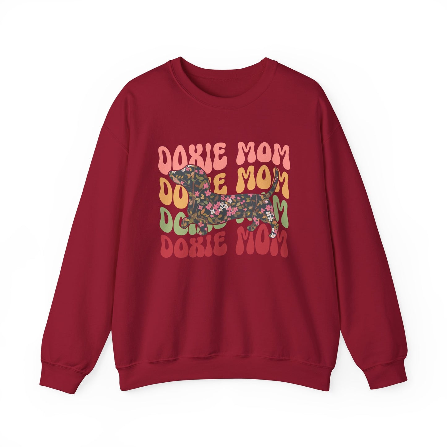 Dachshund Mom Sweatshirt, Dog Lover Gift, Funny Weiner Dog Jumper, Classic Sausage Dog Crewneck, Pet Owner Apparel Doxie