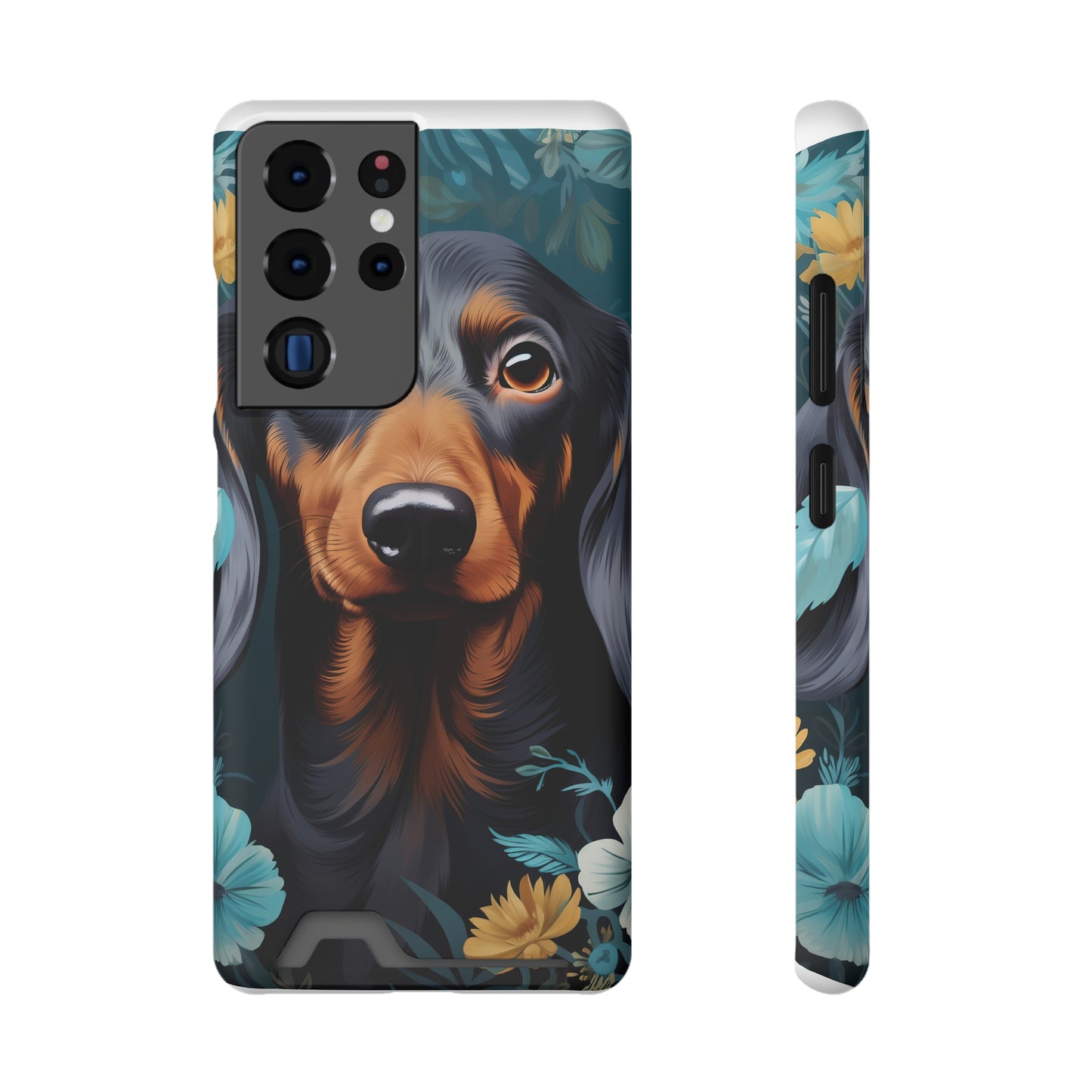 Dachshund Phone Case, Trendy Wallet Case for Dog Lovers, Cute Card Holder Cover