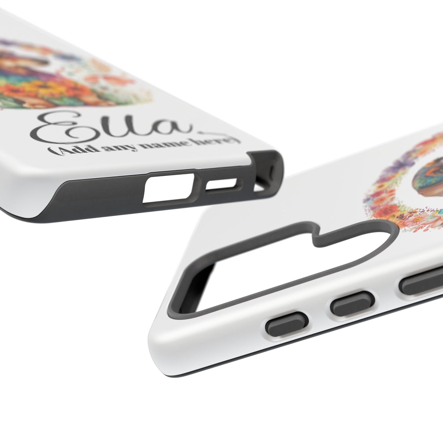 Personalized Dachshund Case for Pet Lovers Floral Phone Case Custom Name Phone