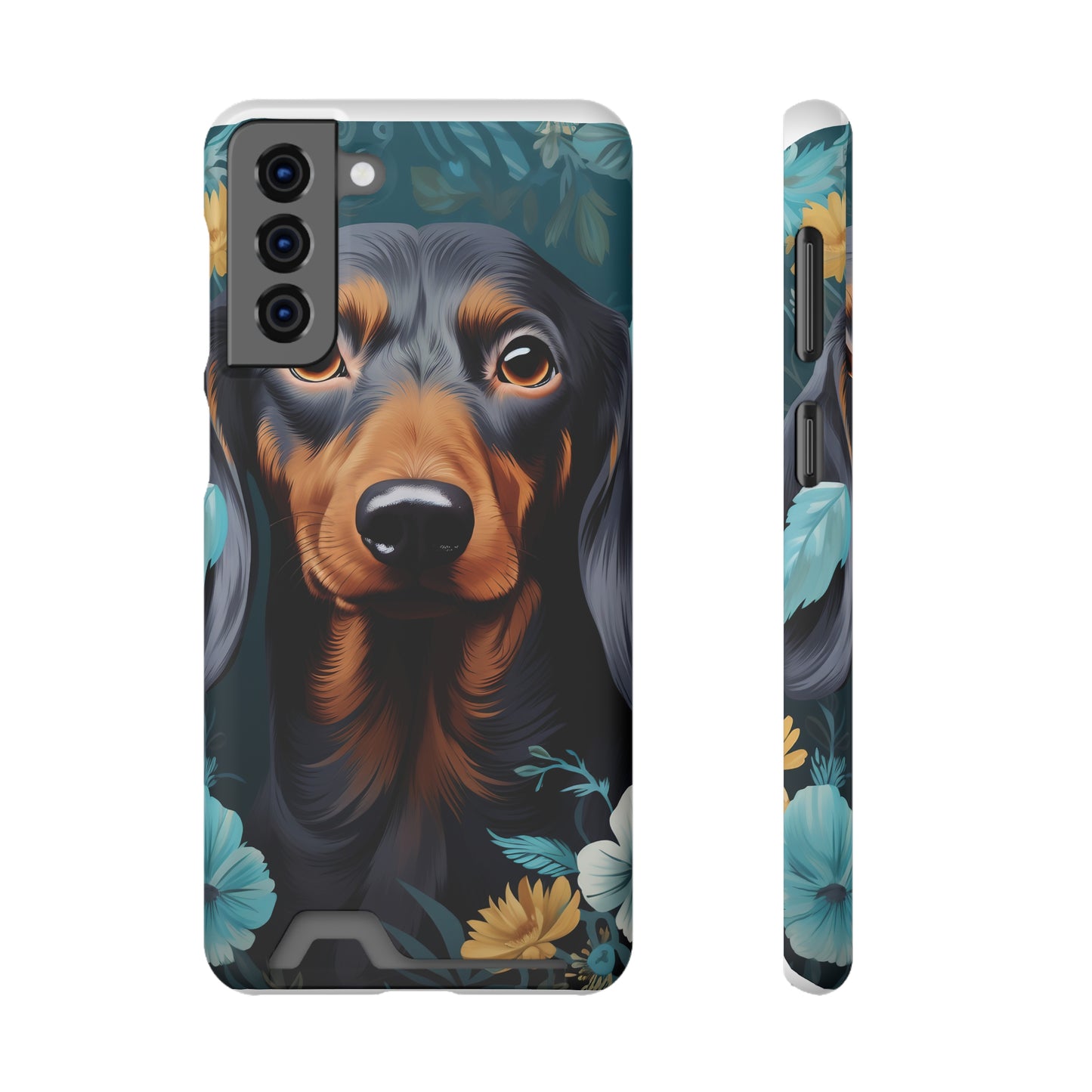 Dachshund Phone Case, Trendy Wallet Case for Dog Lovers, Cute Card Holder Cover