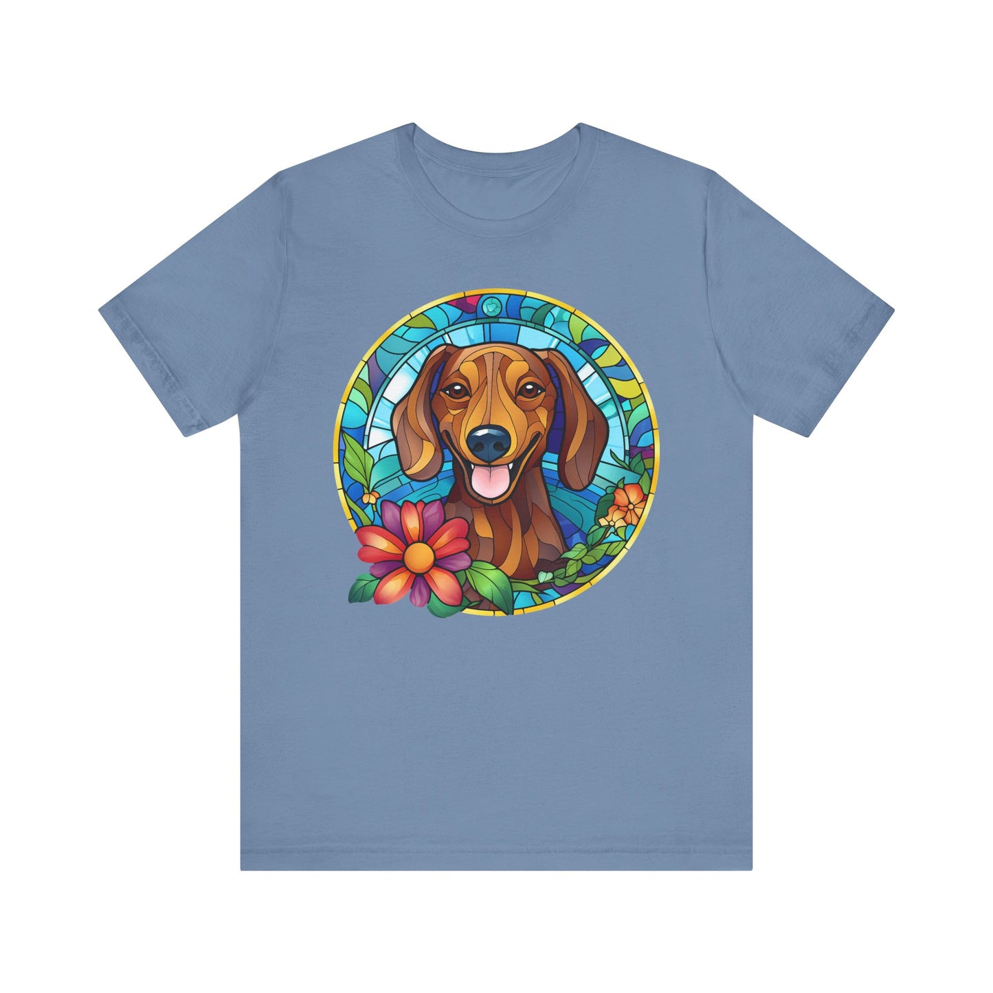 Adorable Dachshund Doxie Stained Glass