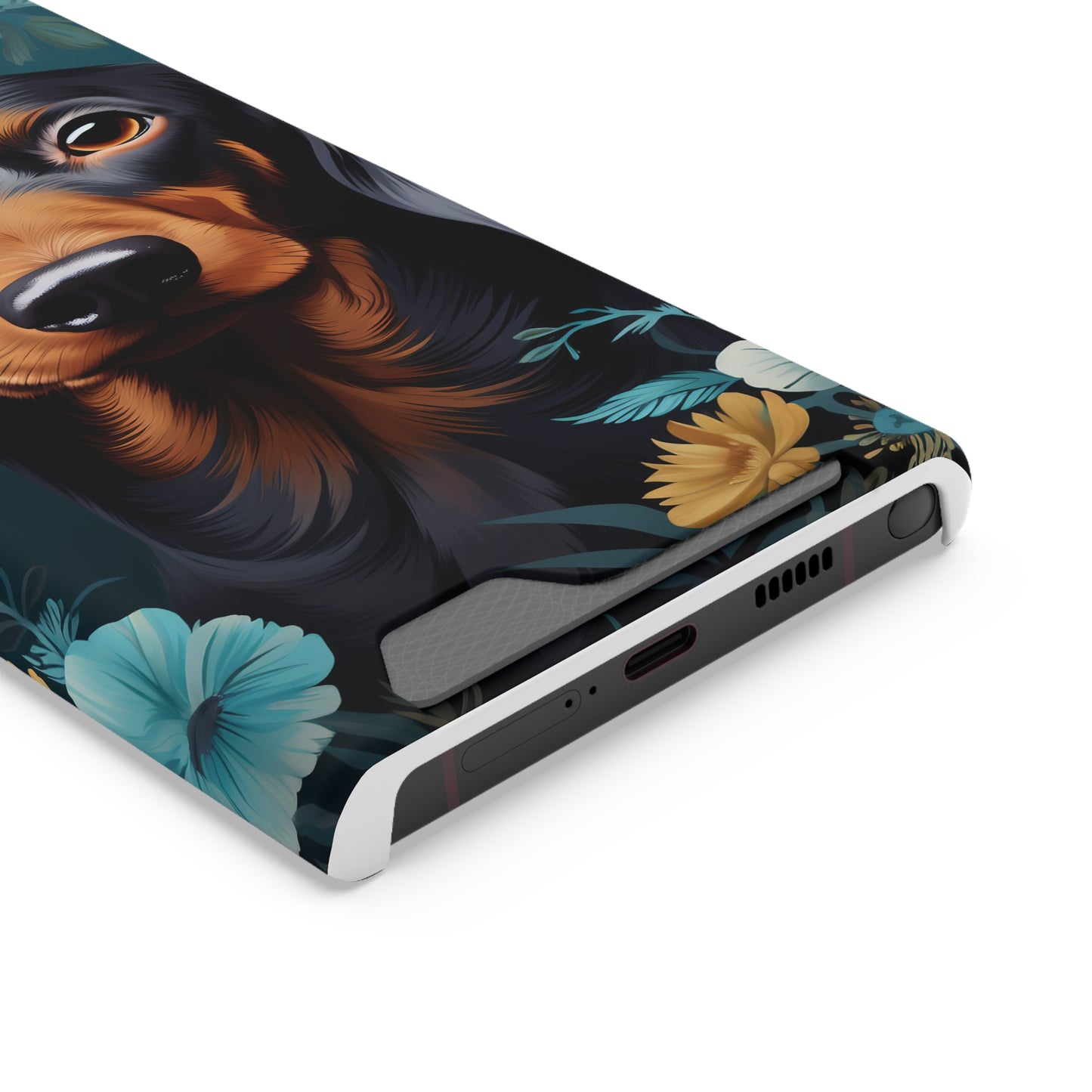 Dachshund Phone Case, Trendy Wallet Case for Dog Lovers, Cute Card Holder Cover