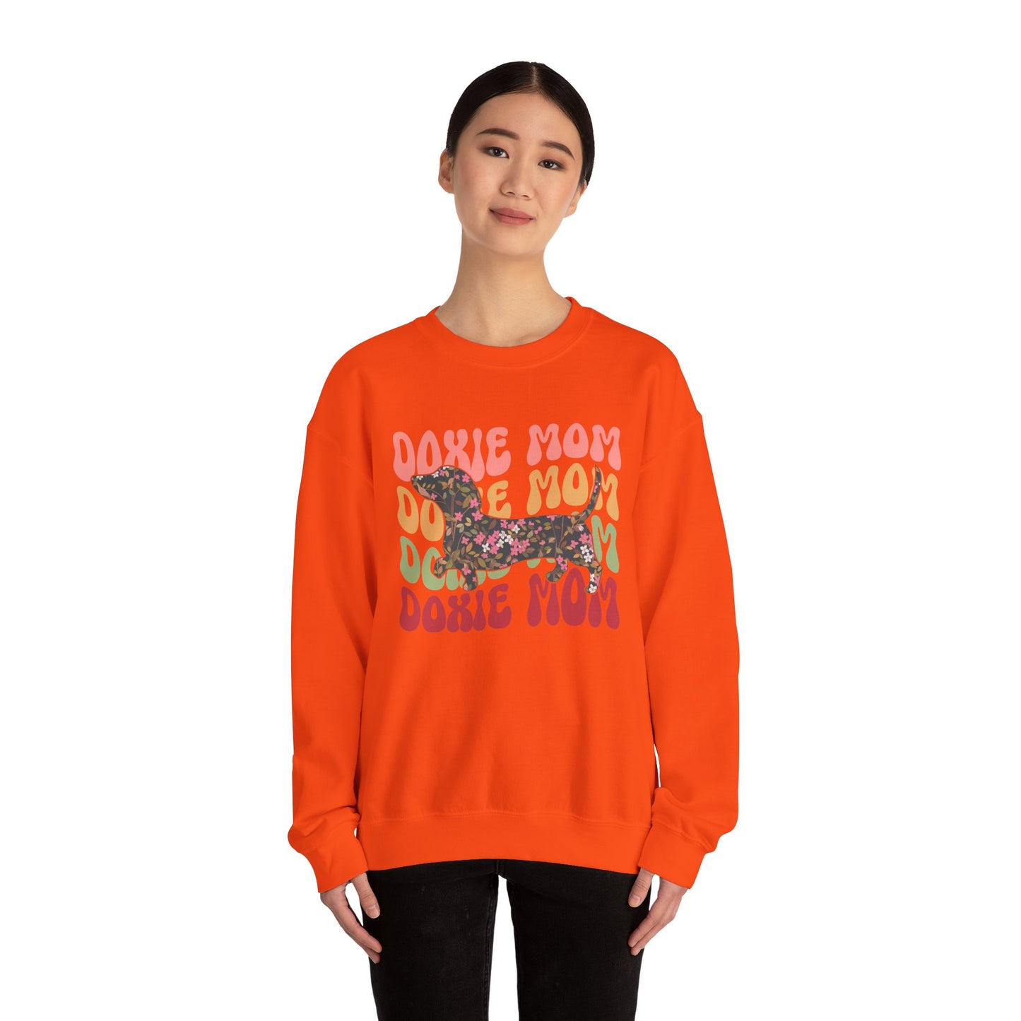 Dachshund Mom Sweatshirt, Dog Lover Gift, Funny Weiner Dog Jumper, Classic Sausage Dog Crewneck, Pet Owner Apparel Doxie