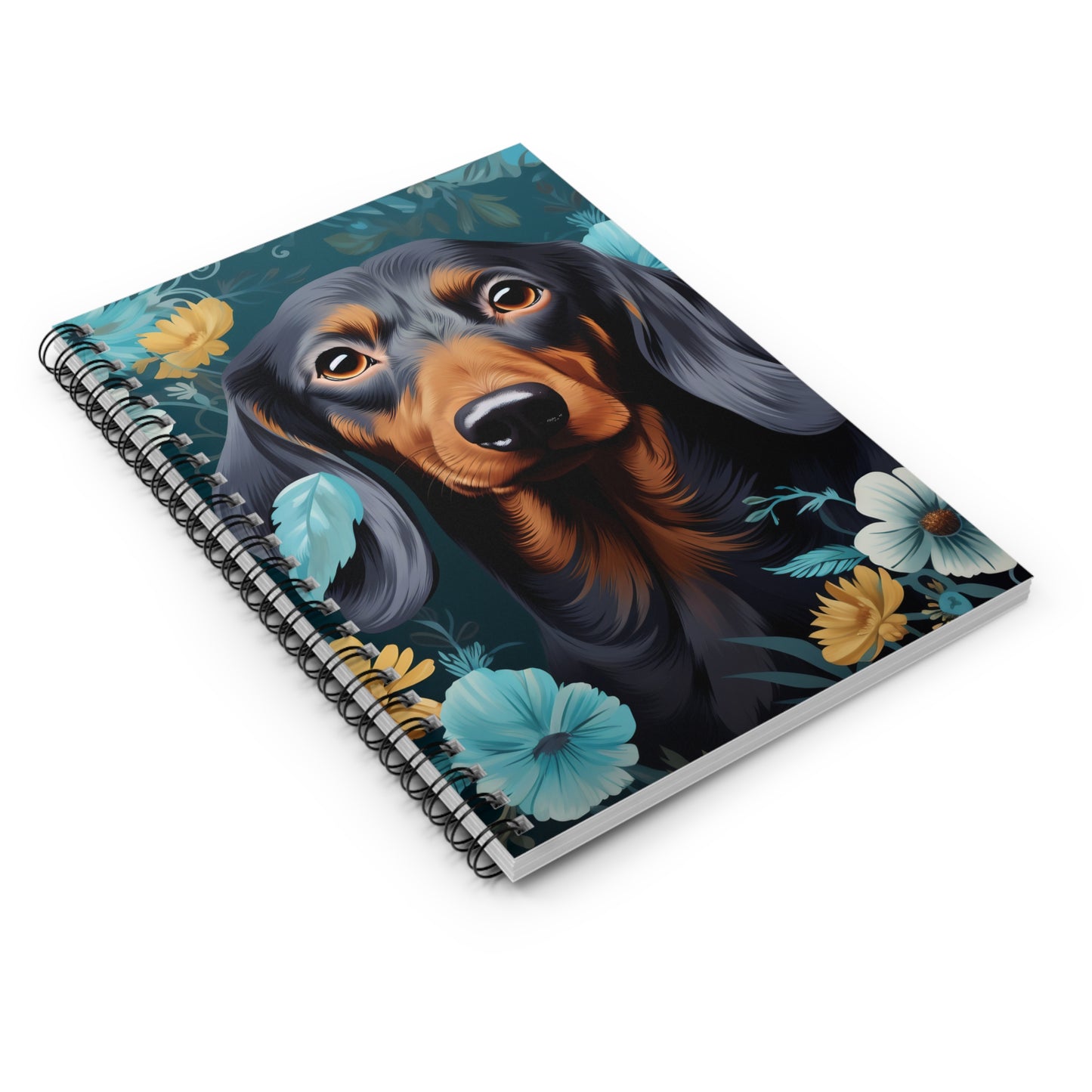 Dachshund Spiral Notebook - Ruled Line, Cute Dog Journal, Pet Lover Notepad, Lined Writing Pad, Animal Theme Diary