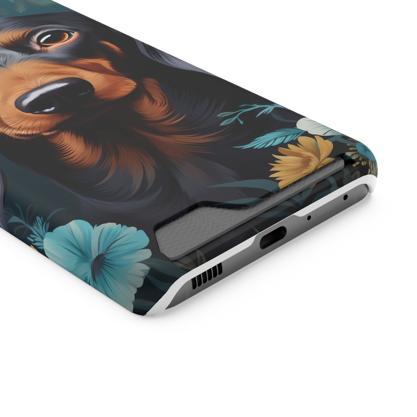 Dachshund Phone Case, Trendy Wallet Case for Dog Lovers, Cute Card Holder Cover