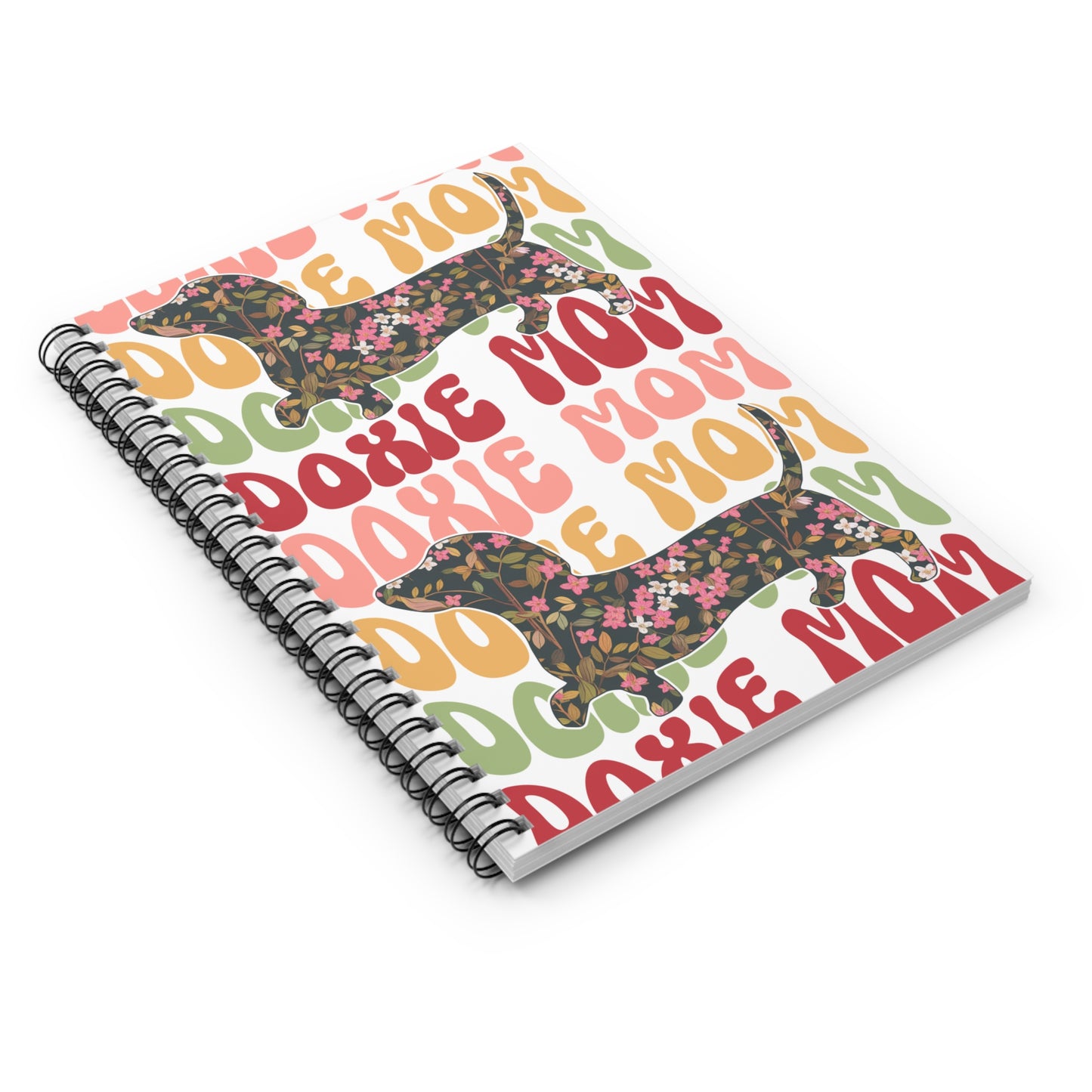 Dachshund Spiral Notebook - Ruled Line, Cute Dog Journal, Pet Lover Notepad, Lined Writing Pad, Animal Theme Diary Doxie Mom