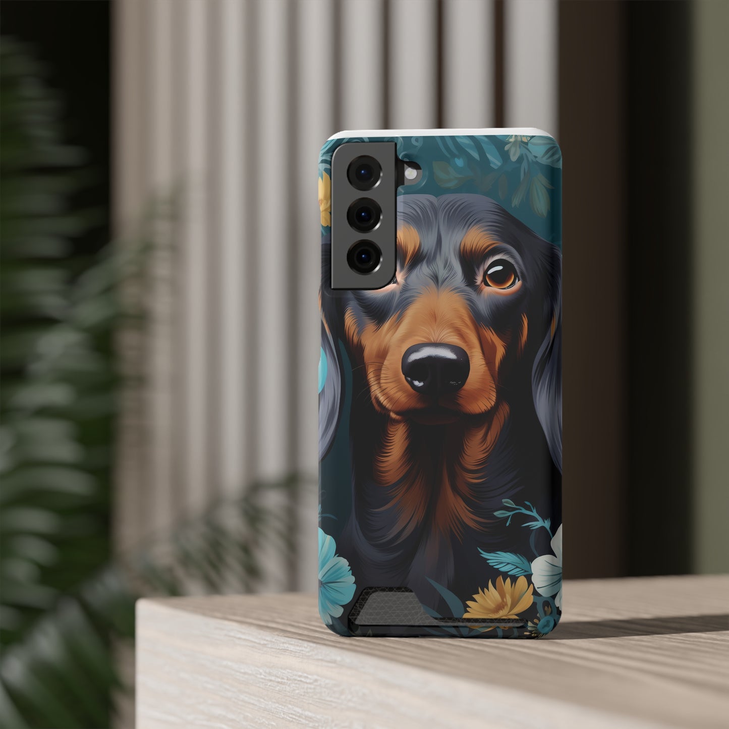 Dachshund Phone Case, Trendy Wallet Case for Dog Lovers, Cute Card Holder Cover