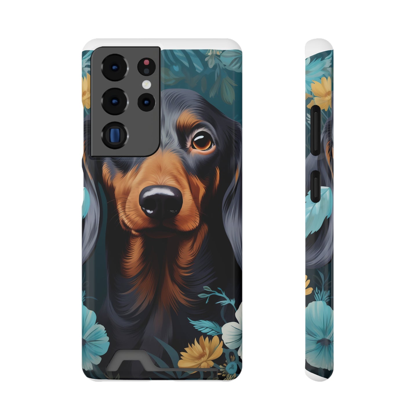 Dachshund Phone Case, Trendy Wallet Case for Dog Lovers, Cute Card Holder Cover