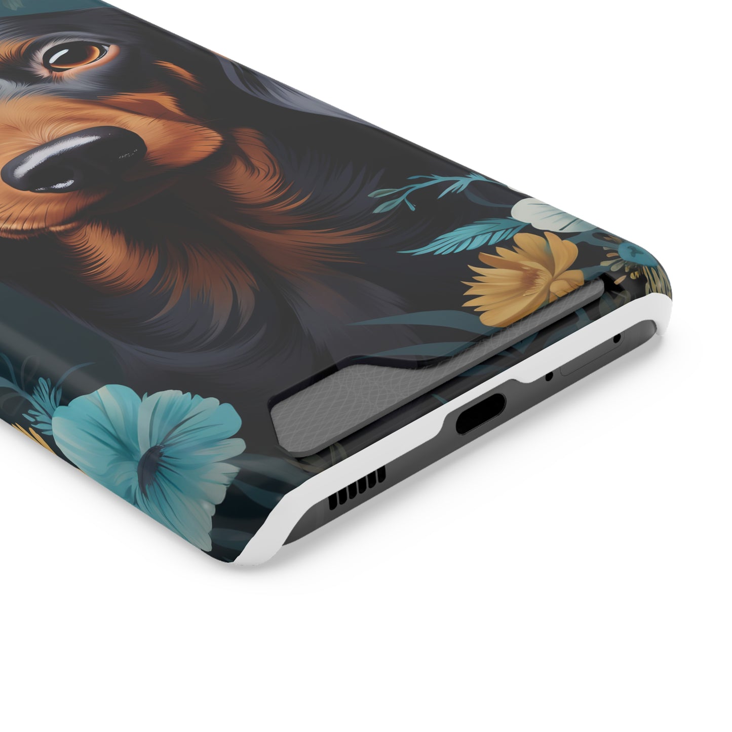 Dachshund Phone Case, Trendy Wallet Case for Dog Lovers, Cute Card Holder Cover