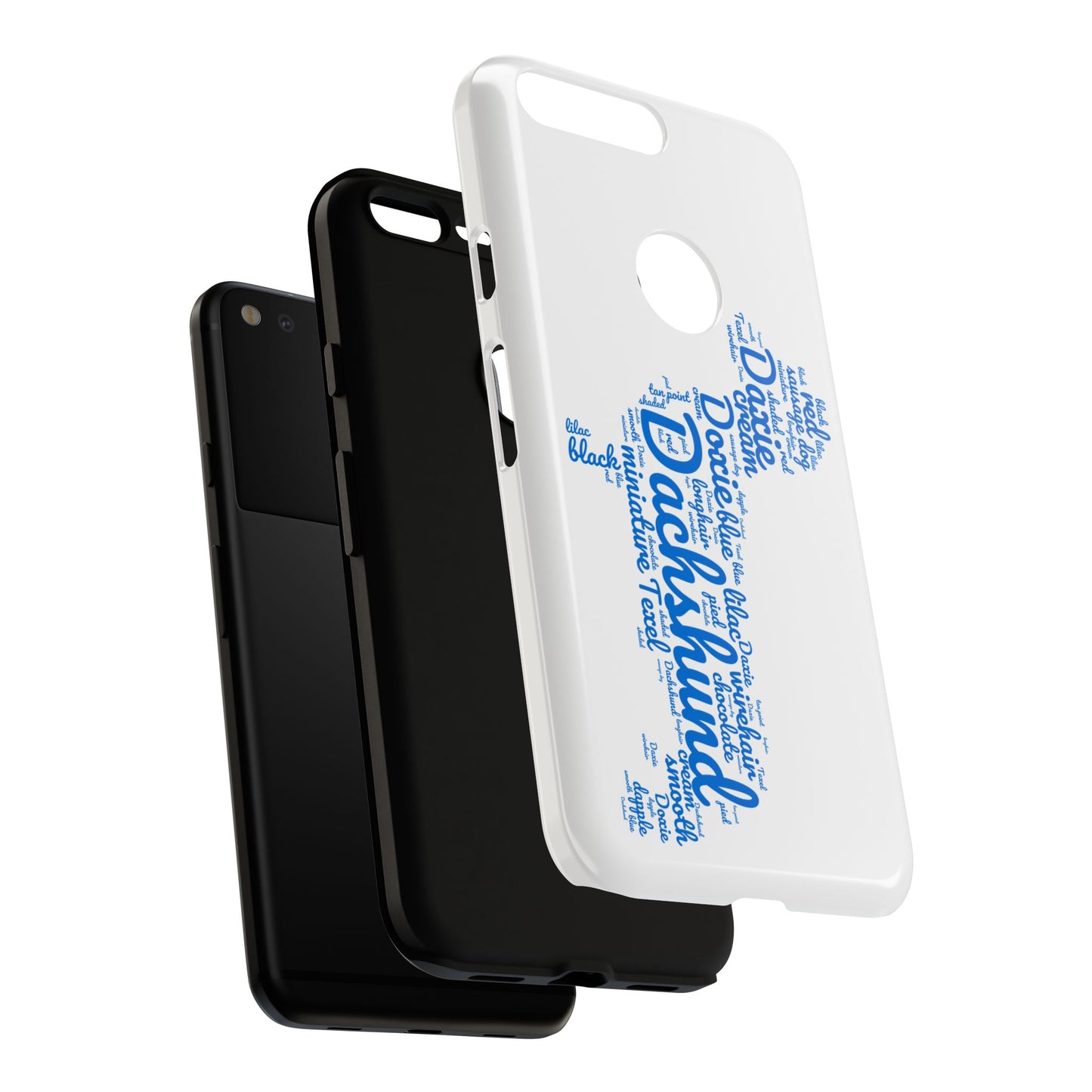 Type Subway Vibrant Dachshund Words Phone Case - Dog Apple Pixel Galaxy