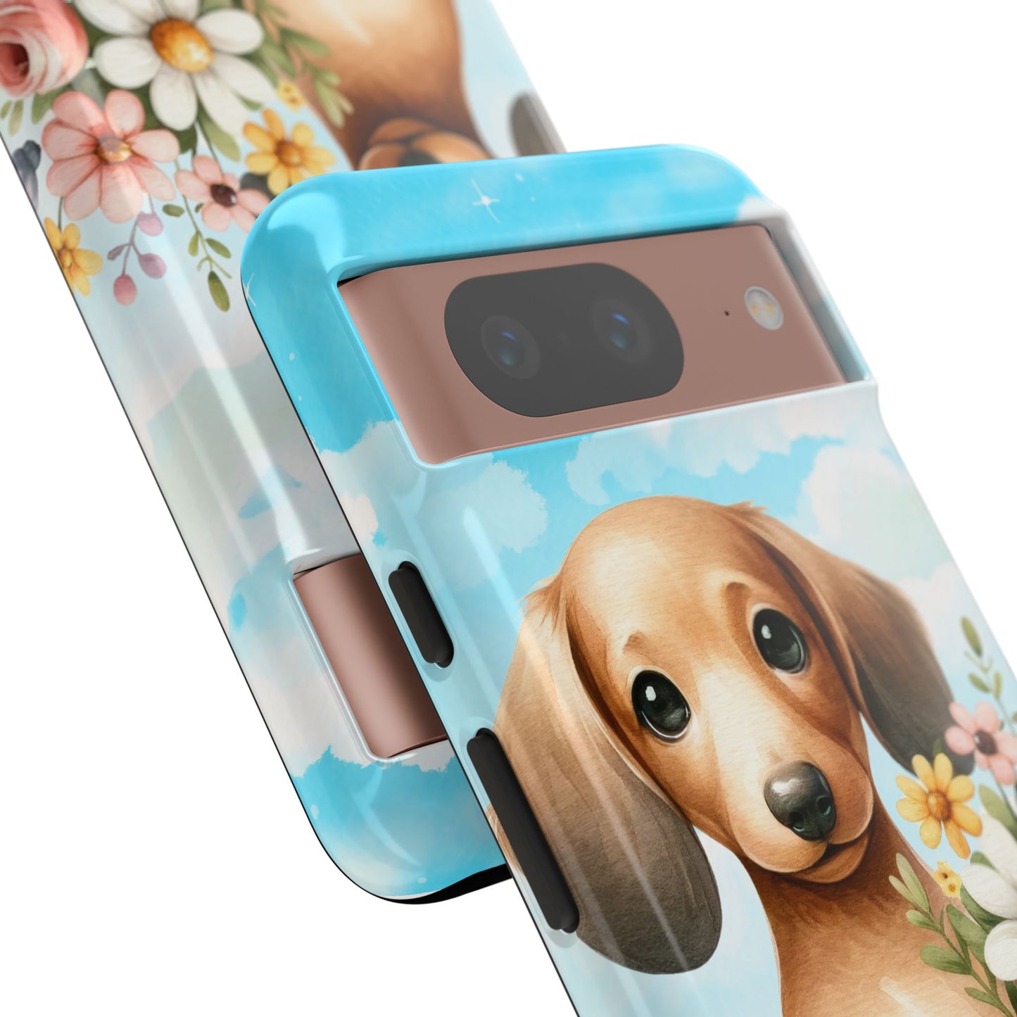 Watercolor Dachshund Dog Phone Case - Rescue Dog Apple Pixel Galaxy Spring