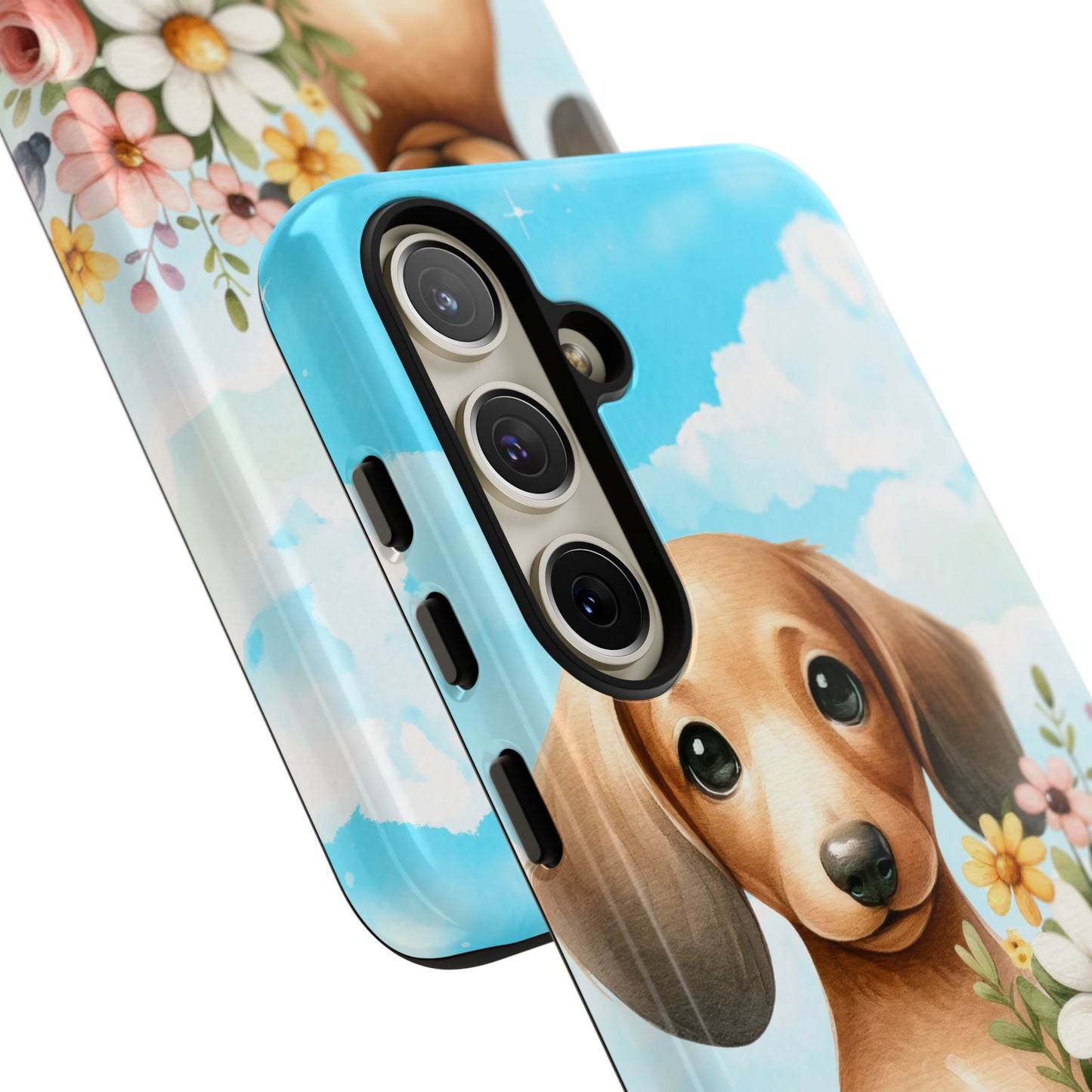 Watercolor Dachshund Dog Phone Case - Rescue Dog Apple Pixel Galaxy Spring