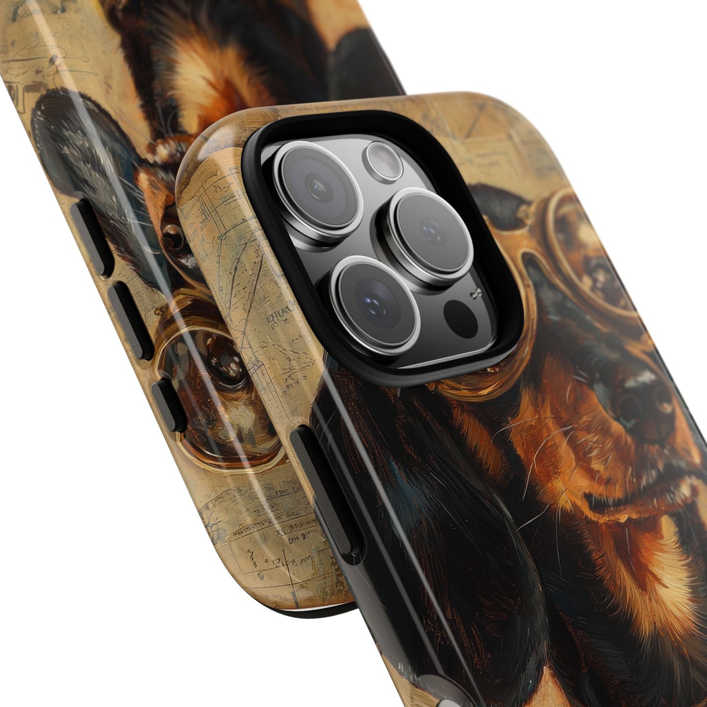 Steam Punk Dachshund Mens Phone Case - Dog Apple Pixel Galaxy